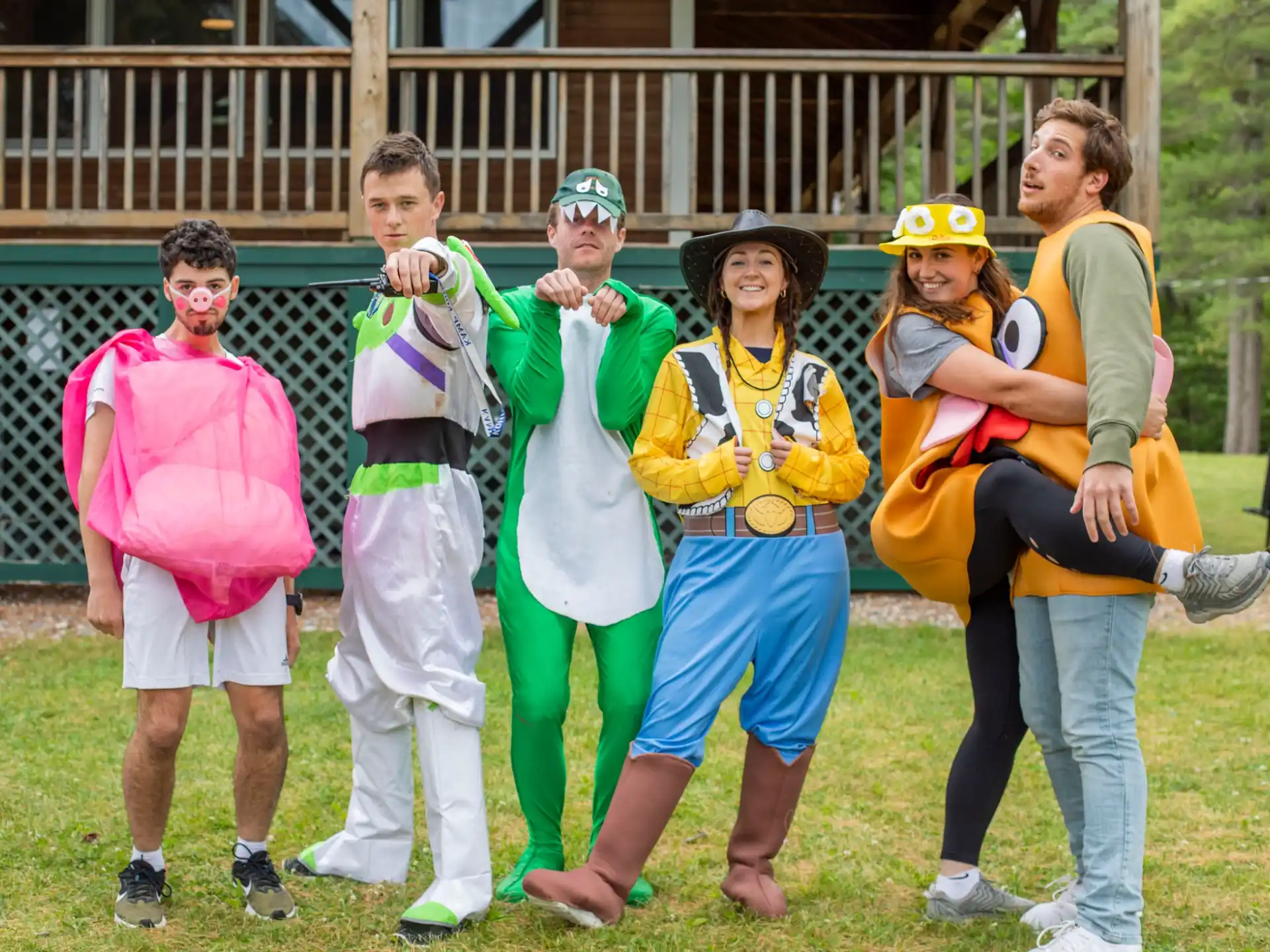 a group of people in clothing