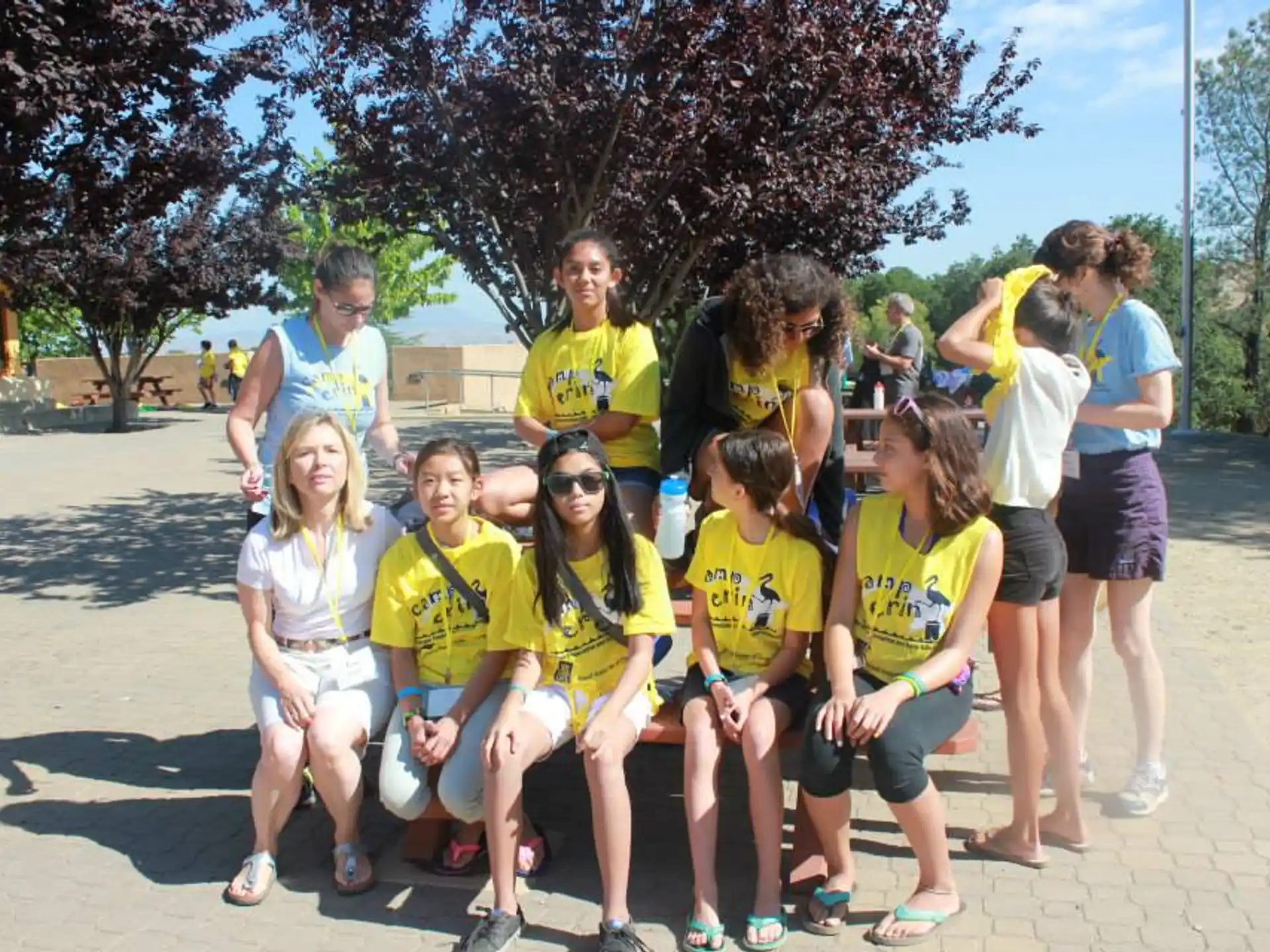 a group of people posing for a photo