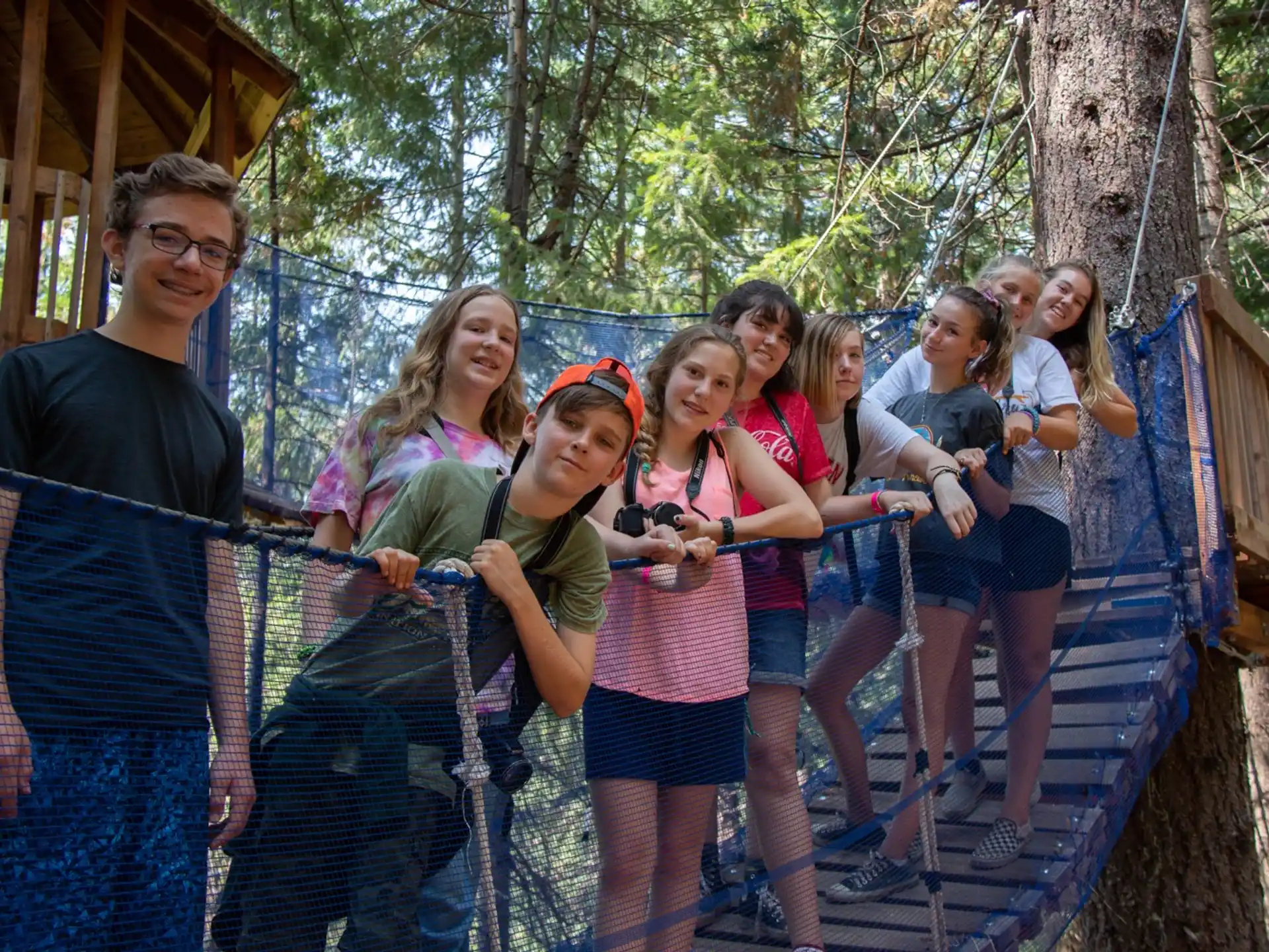 a group of people posing for a photo