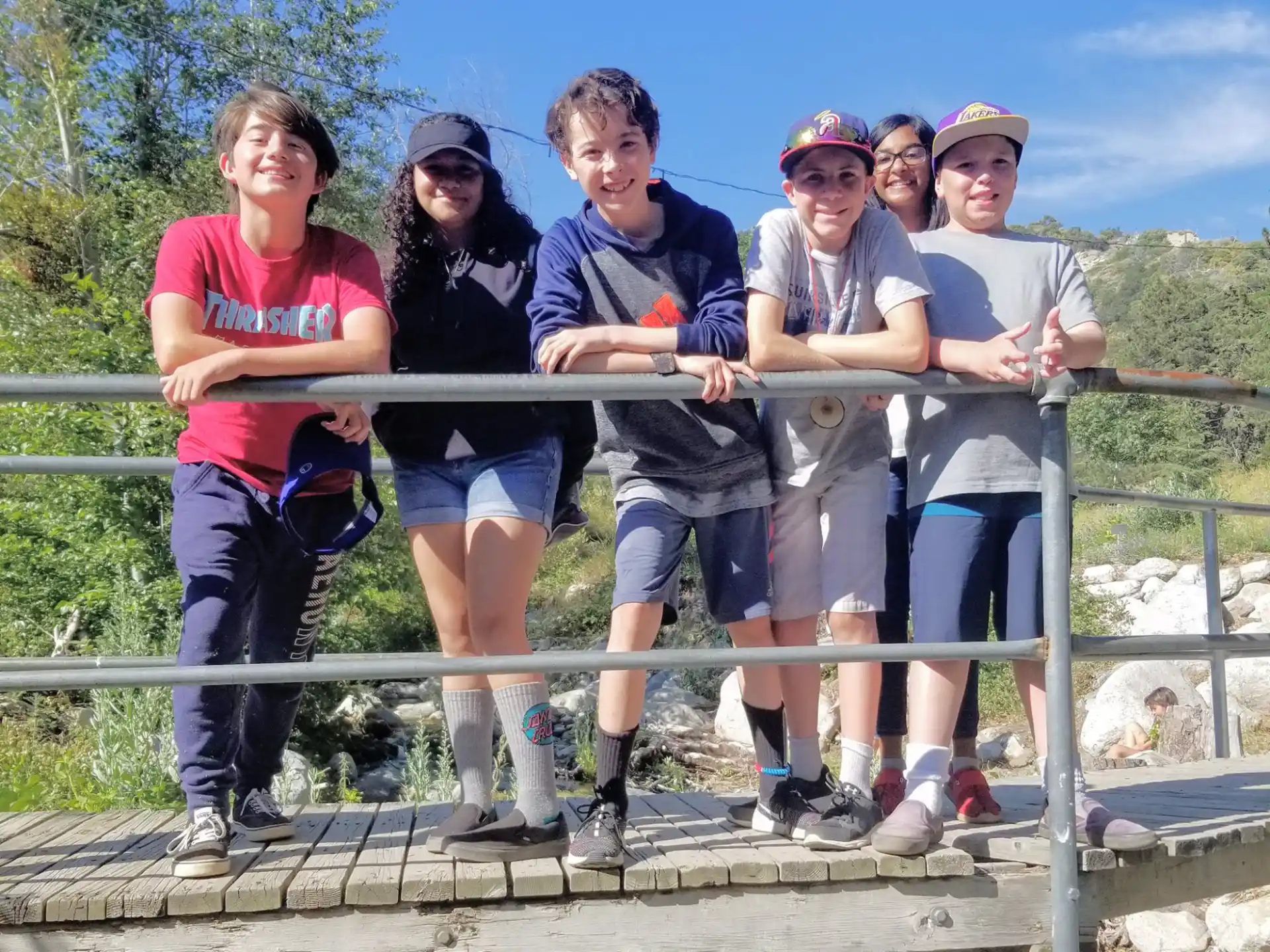 a group of people posing for a photo