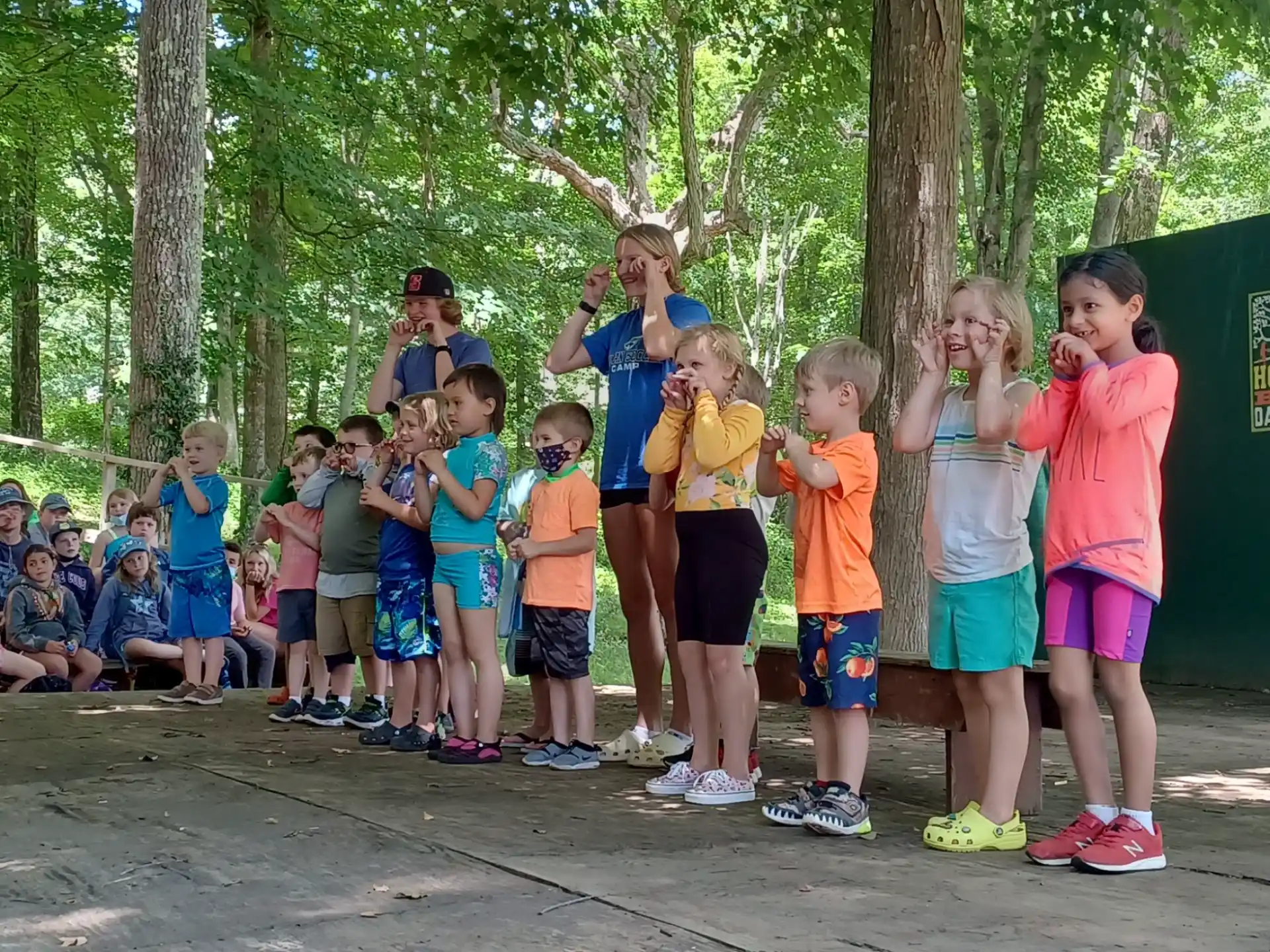 a group of children posing for a photo