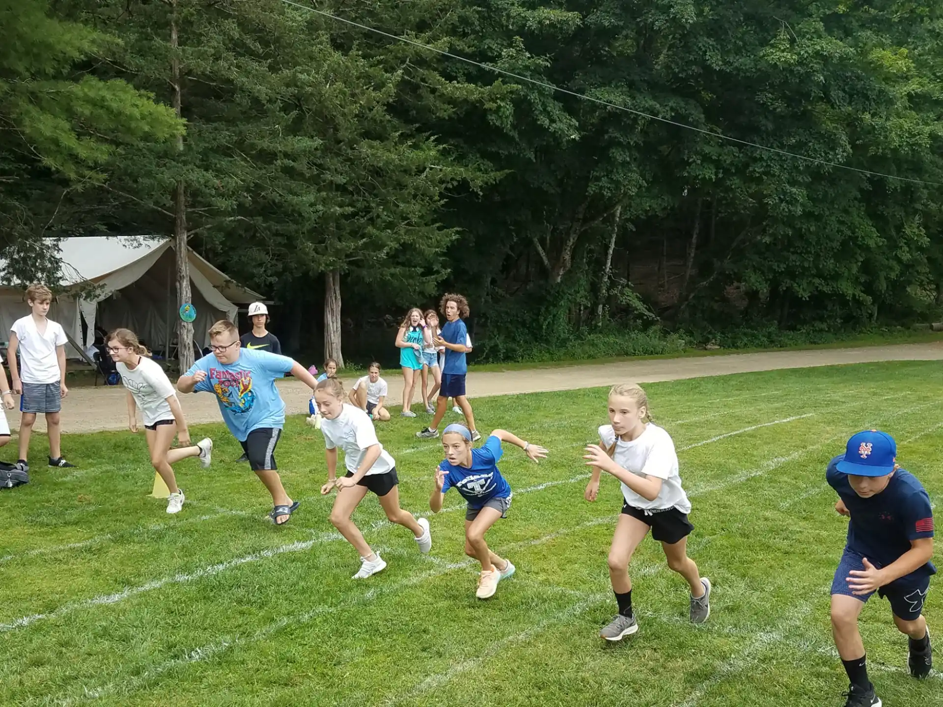 a group of people playing a sport