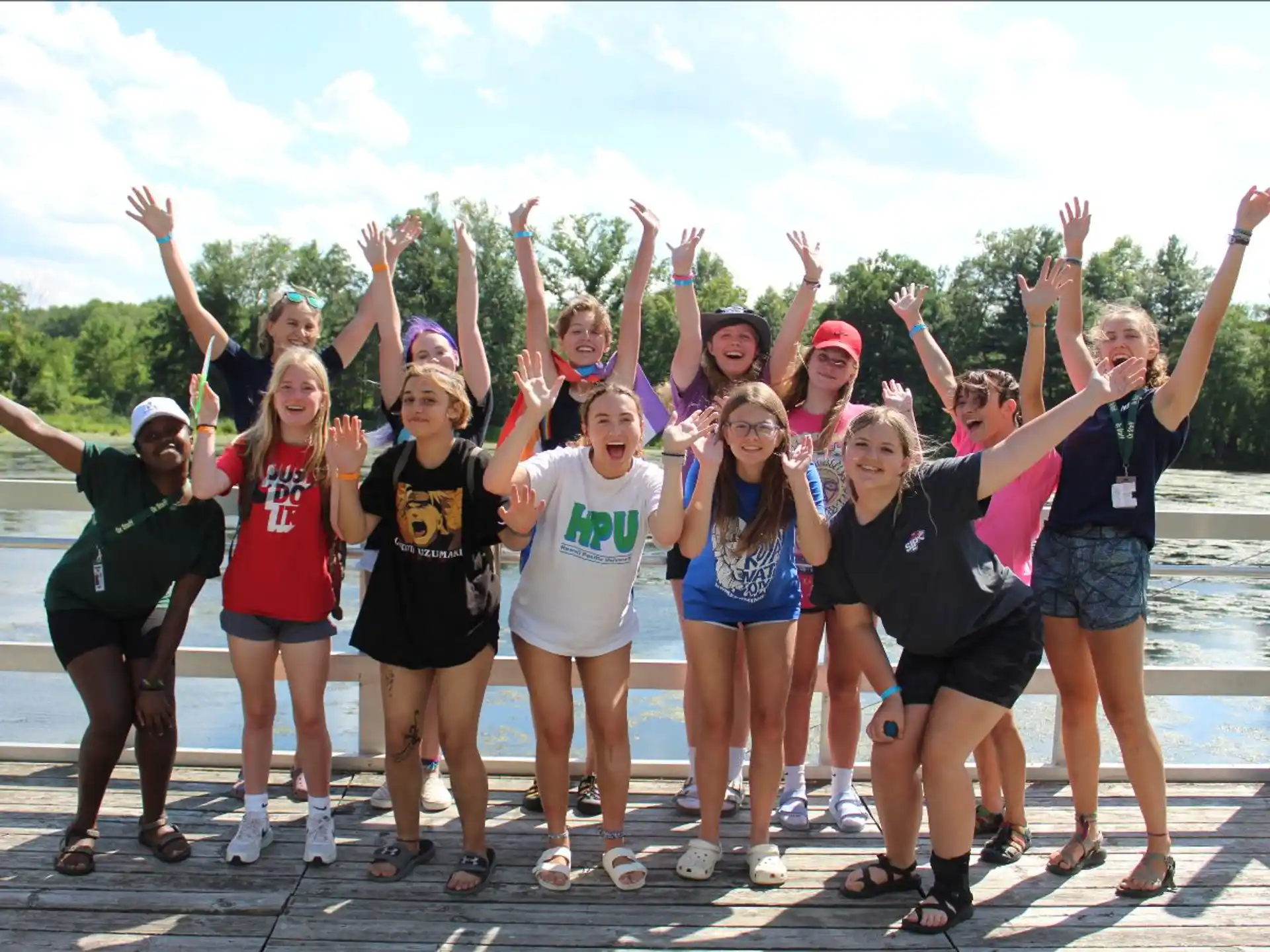 a group of people posing for a photo