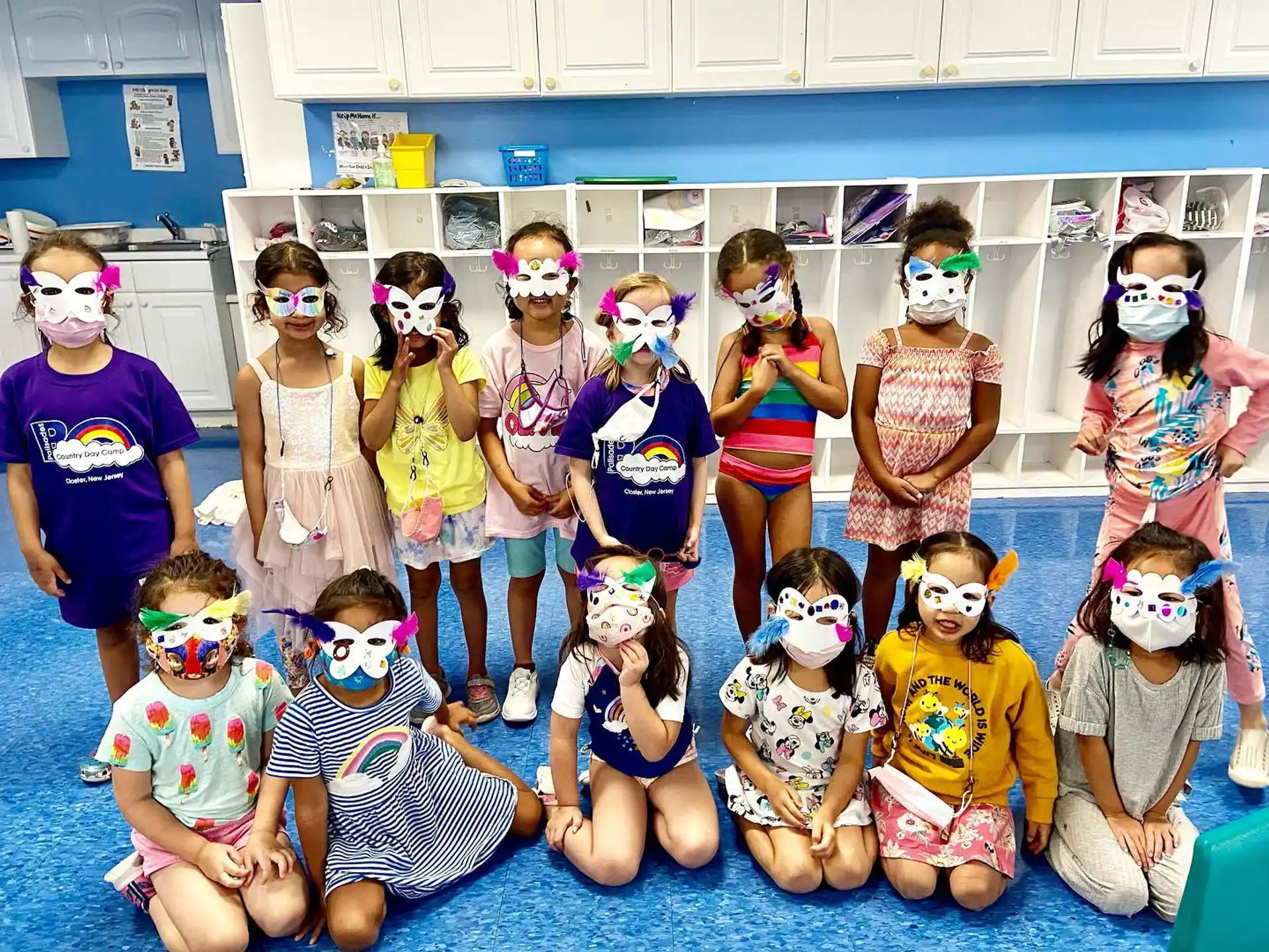 a group of children wearing clothing