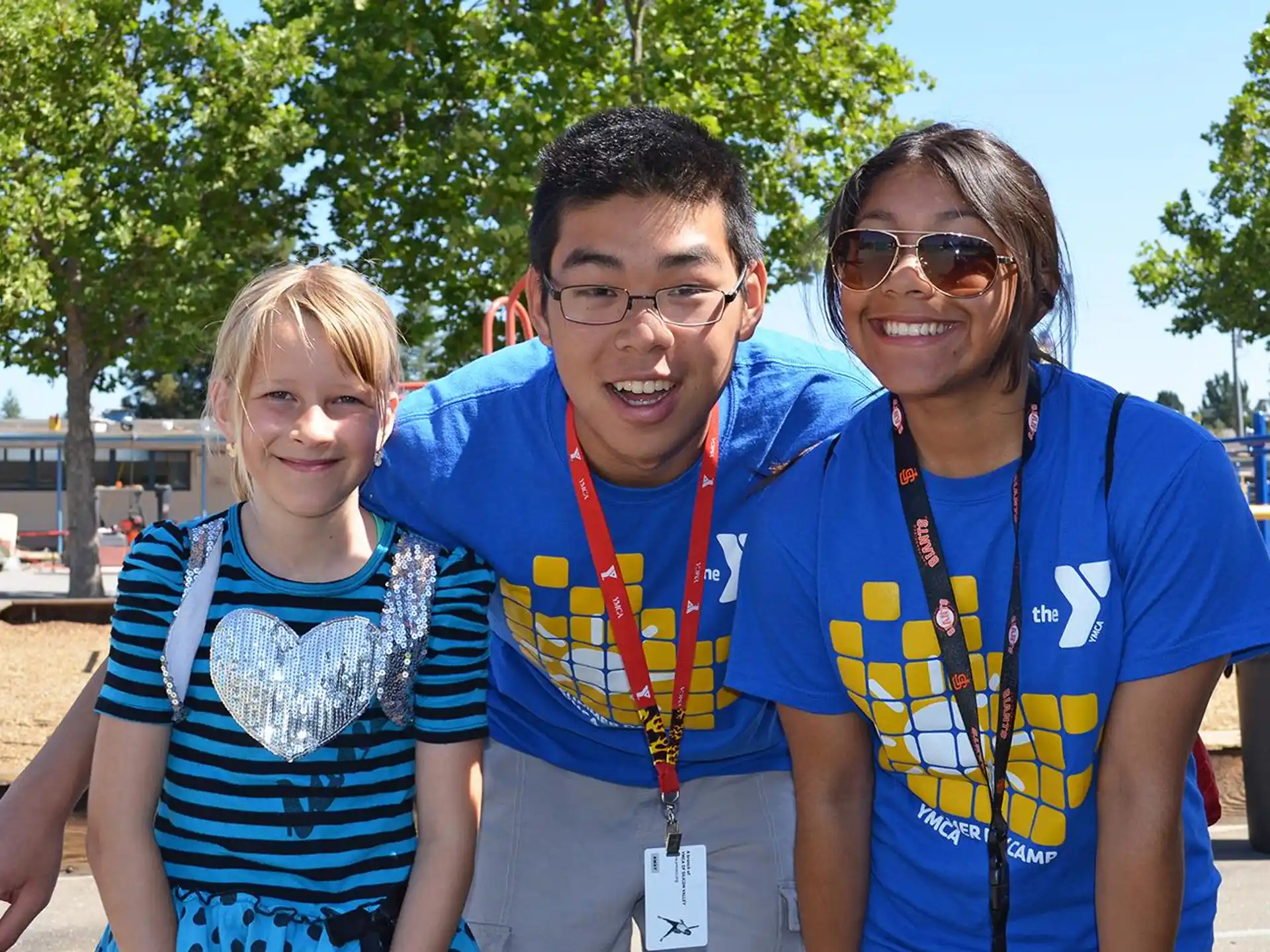 a group of people posing for the camera