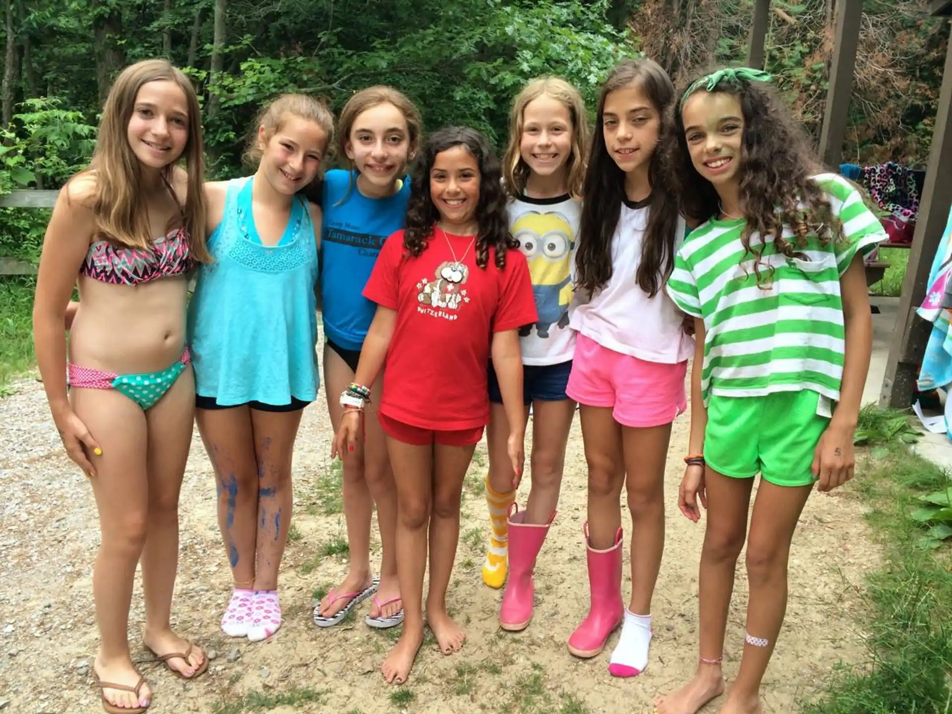 a group of people posing for the camera