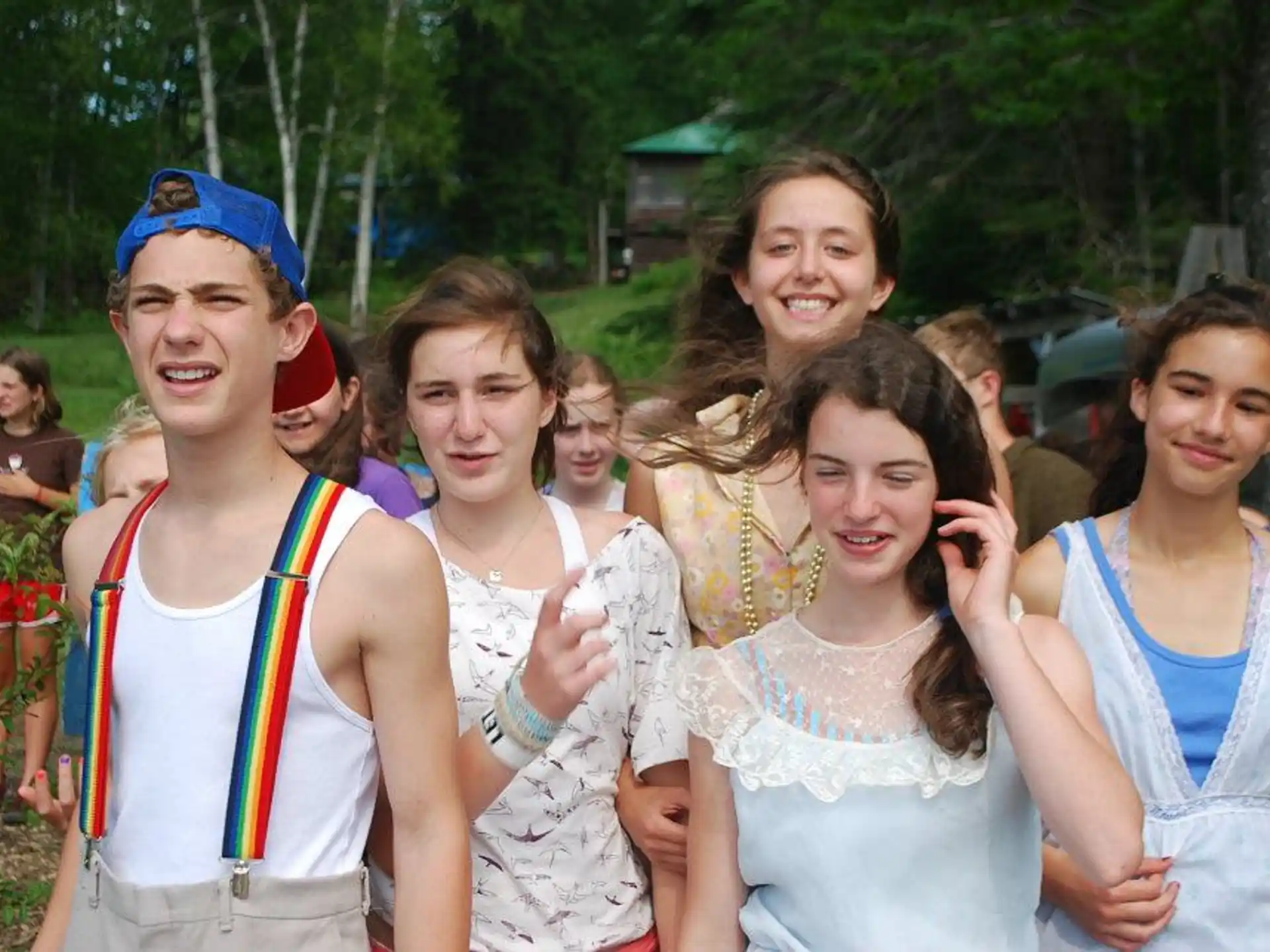 a group of people posing for a photo