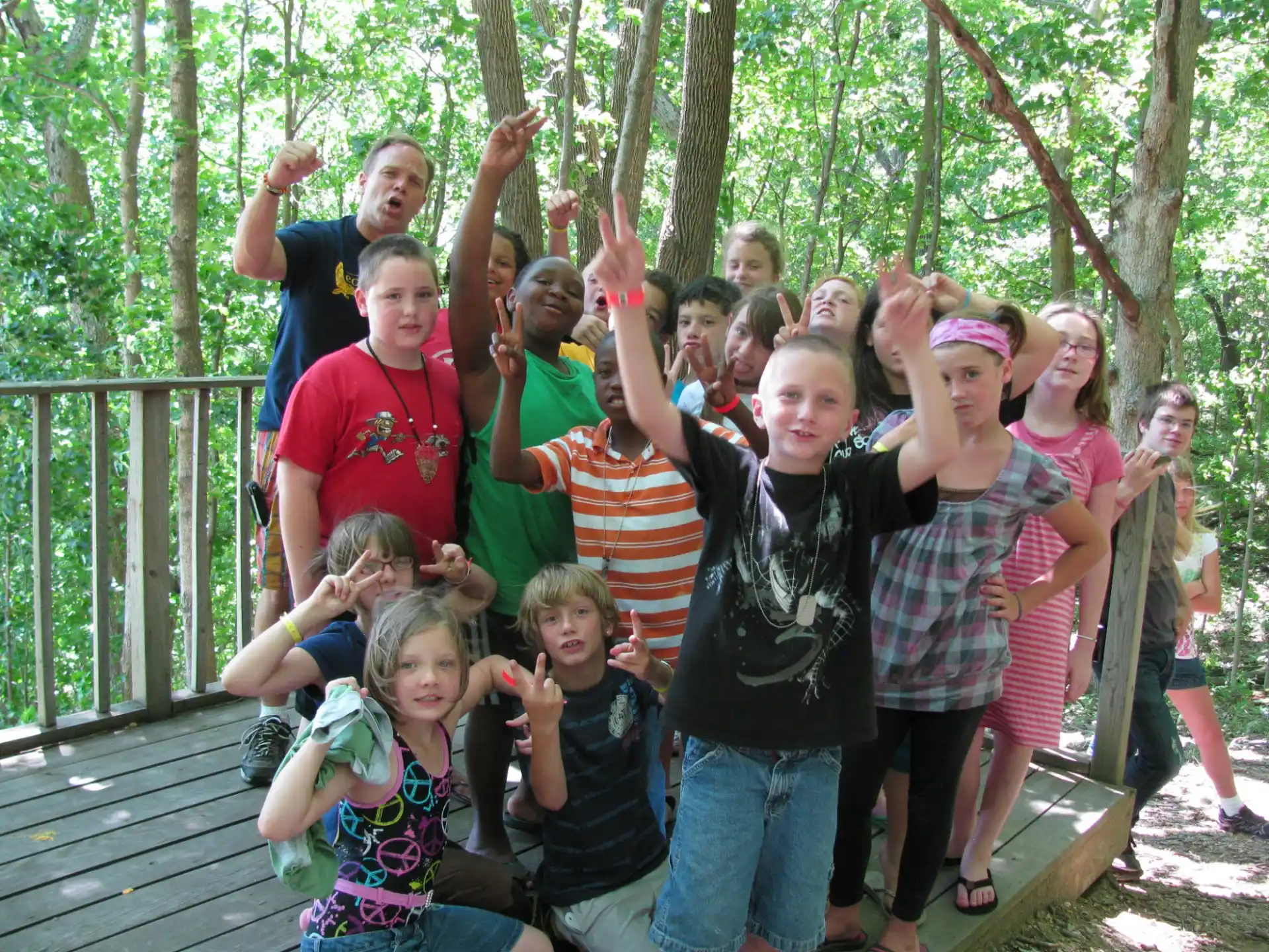 a group of people posing for a photo
