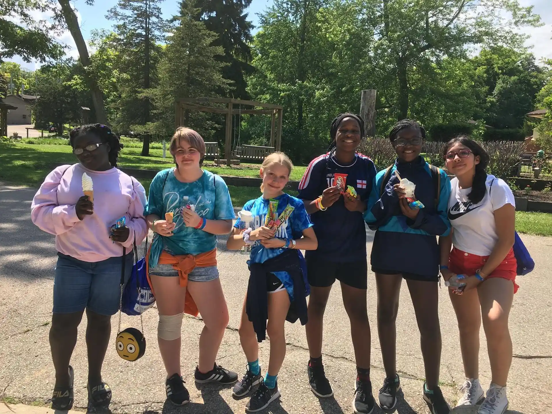 a group of people posing for a photo