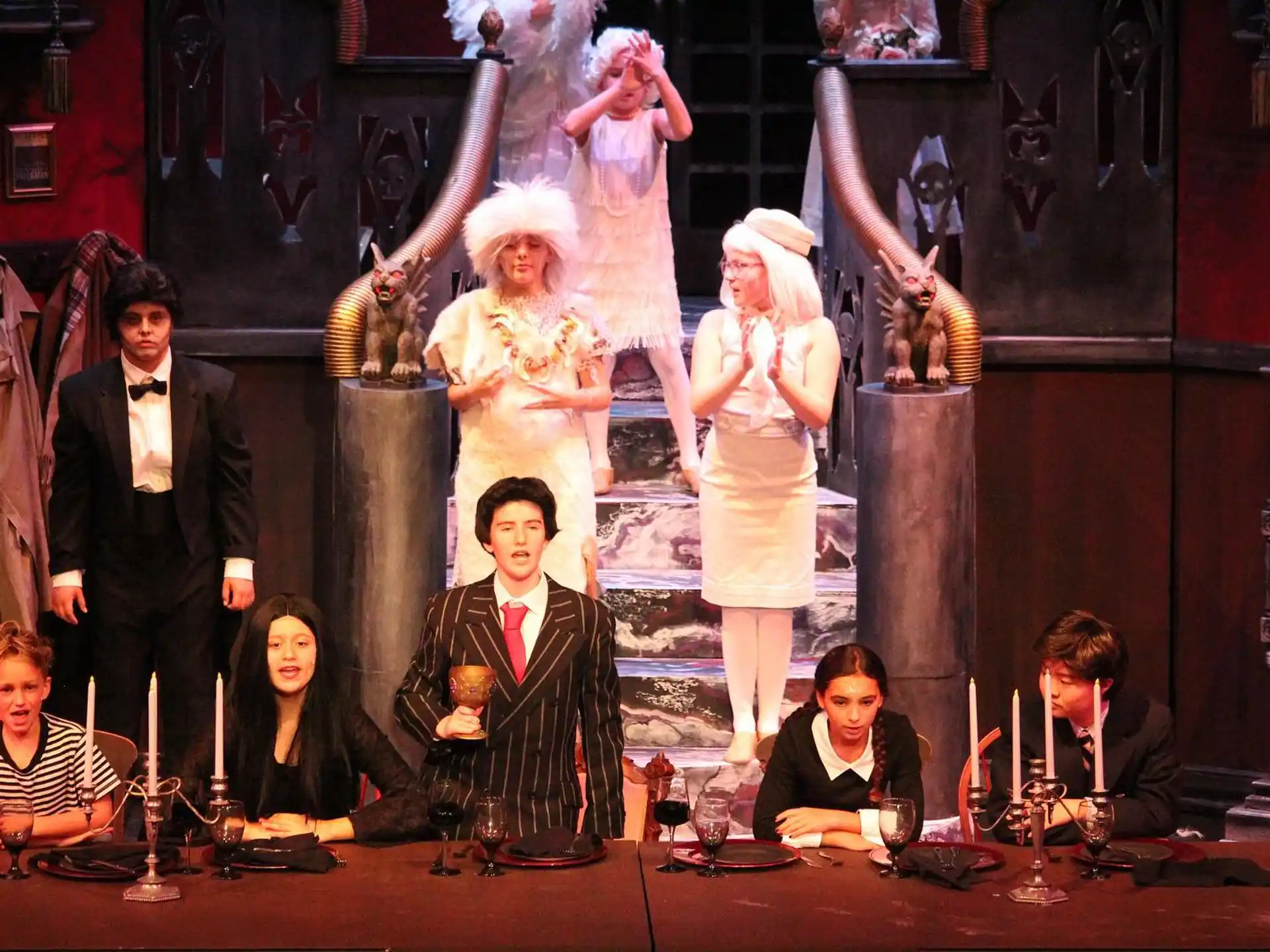 a group of people on a stage