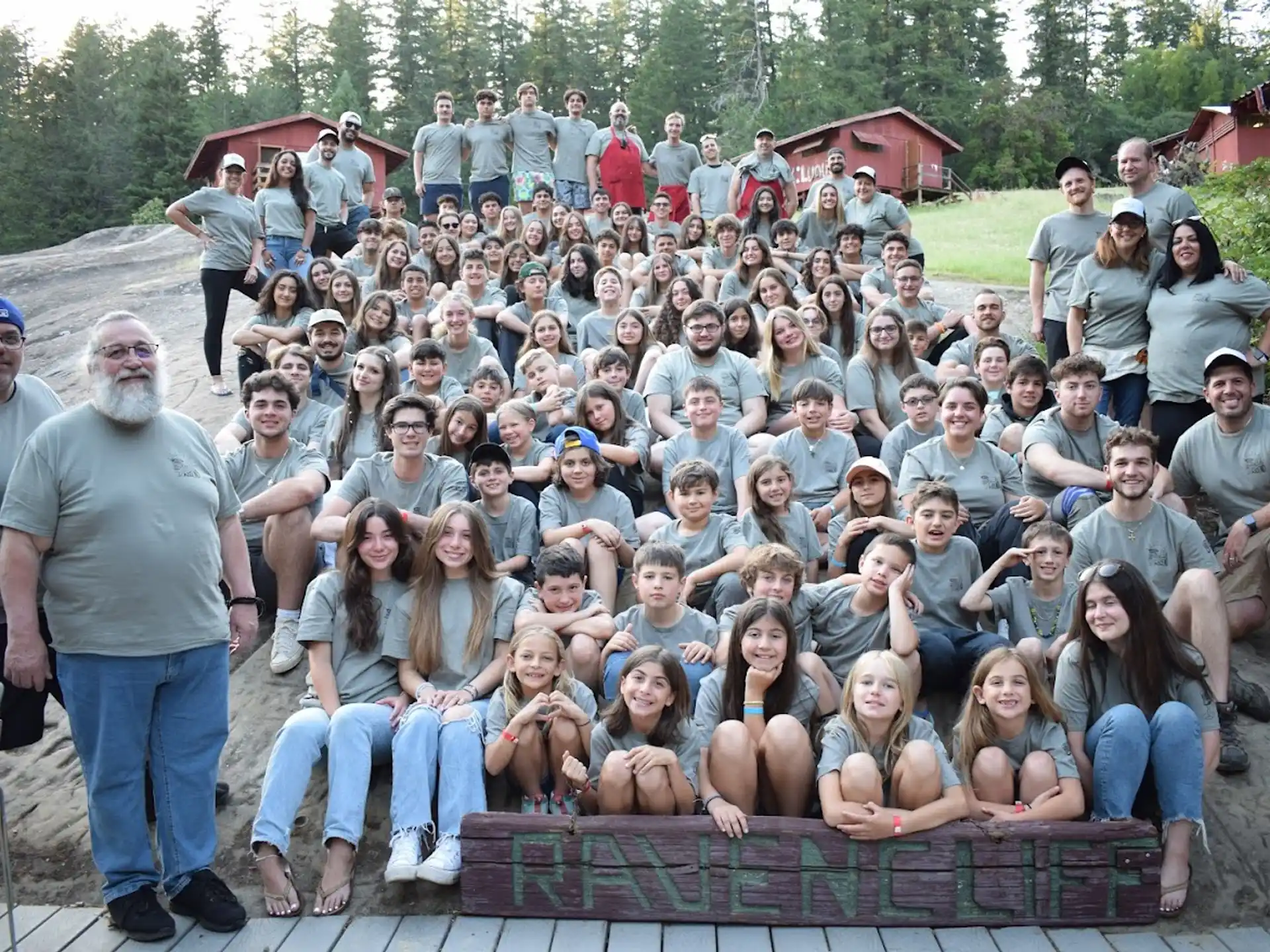 a group of people posing for a photo