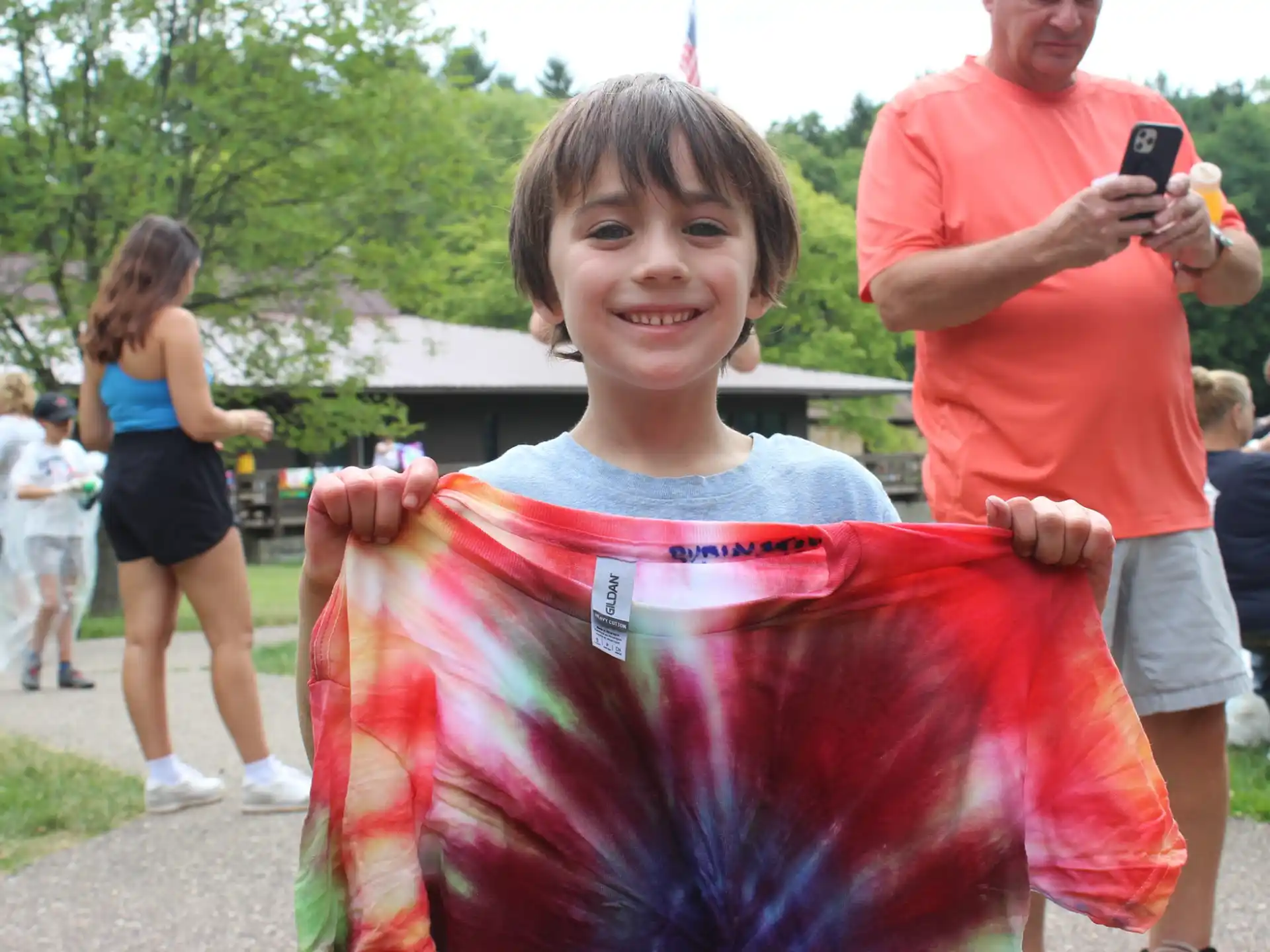 a boy in a garment