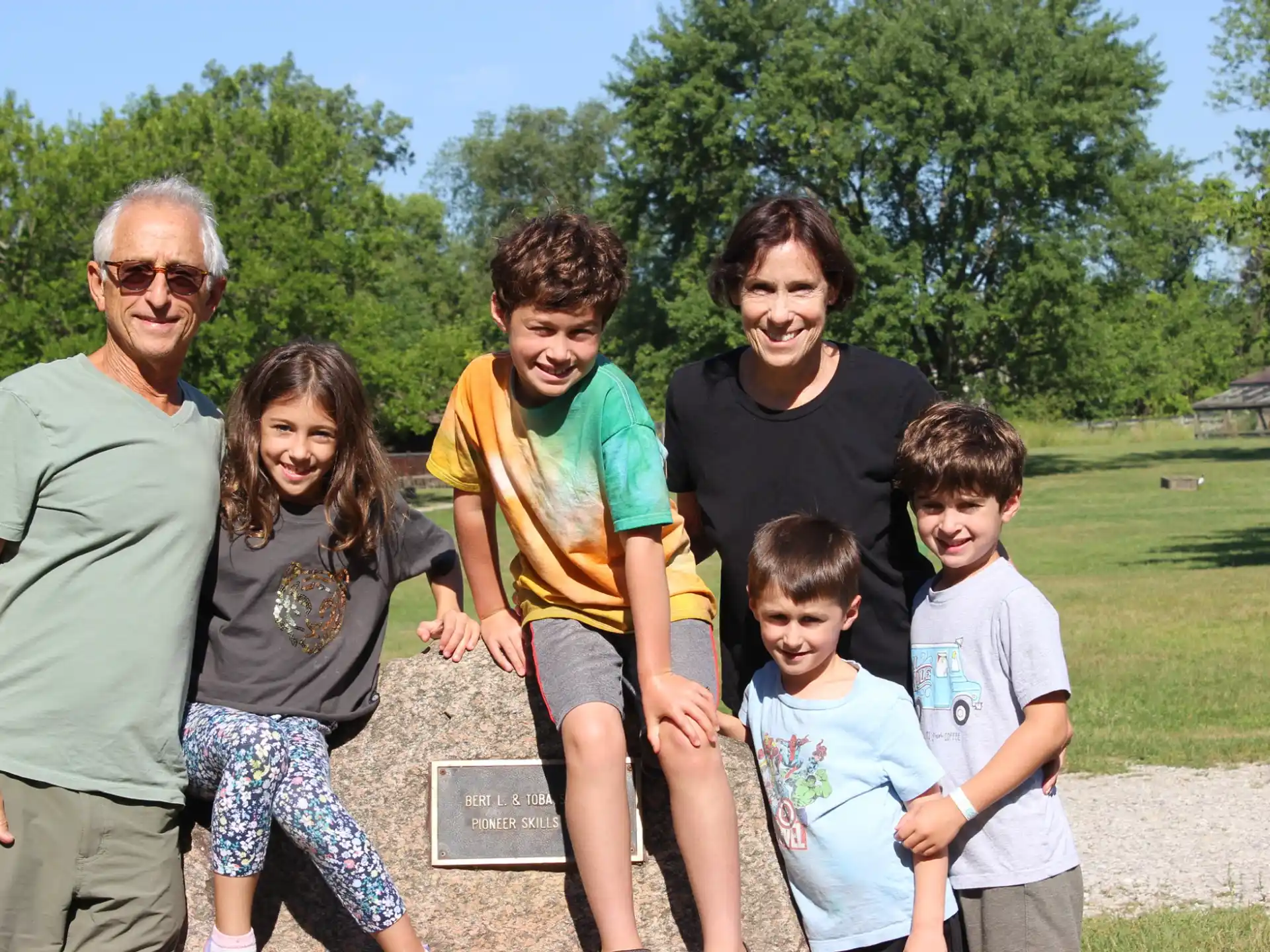 a group of people posing for a photo