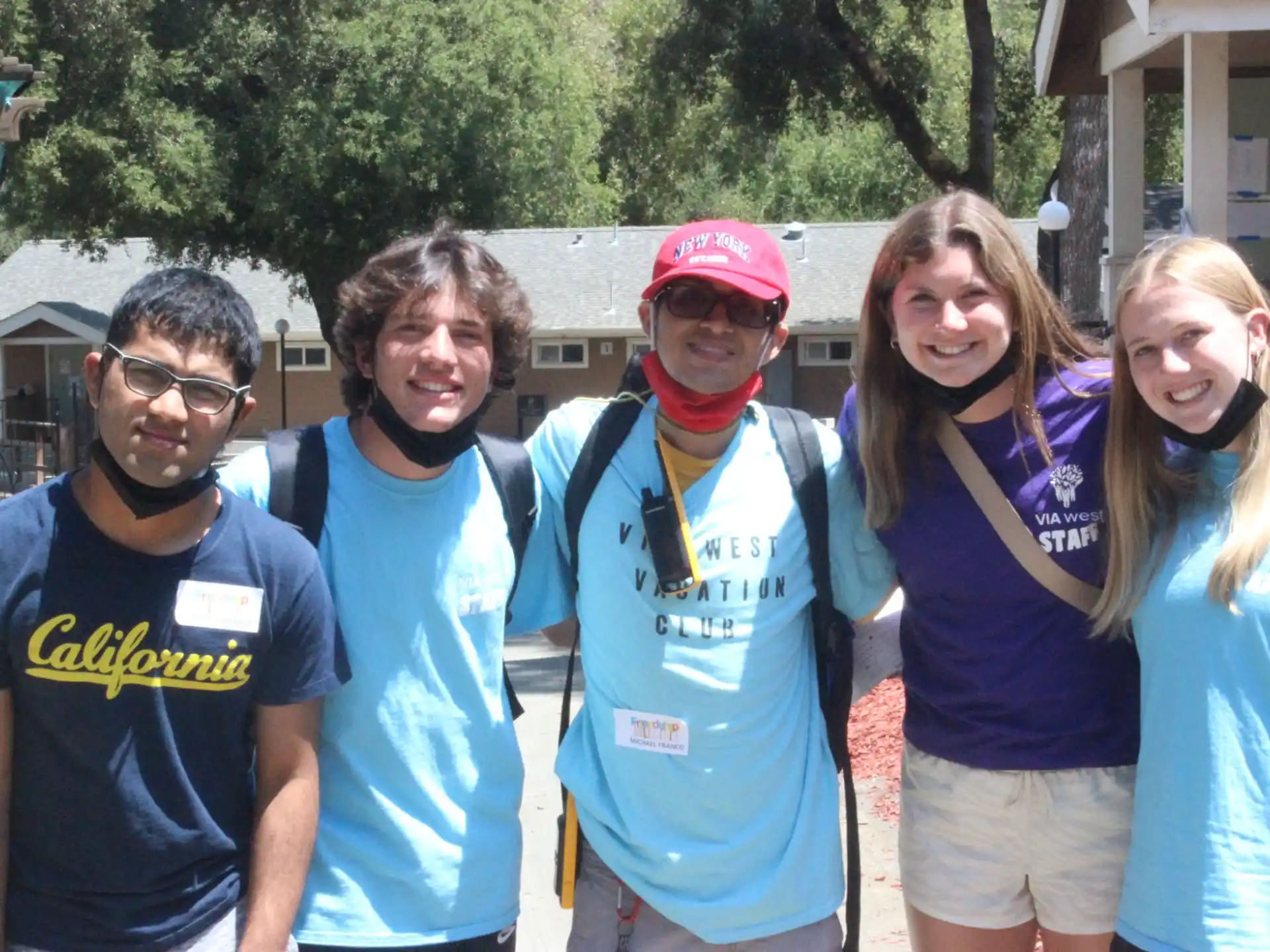 a group of people posing for a photo