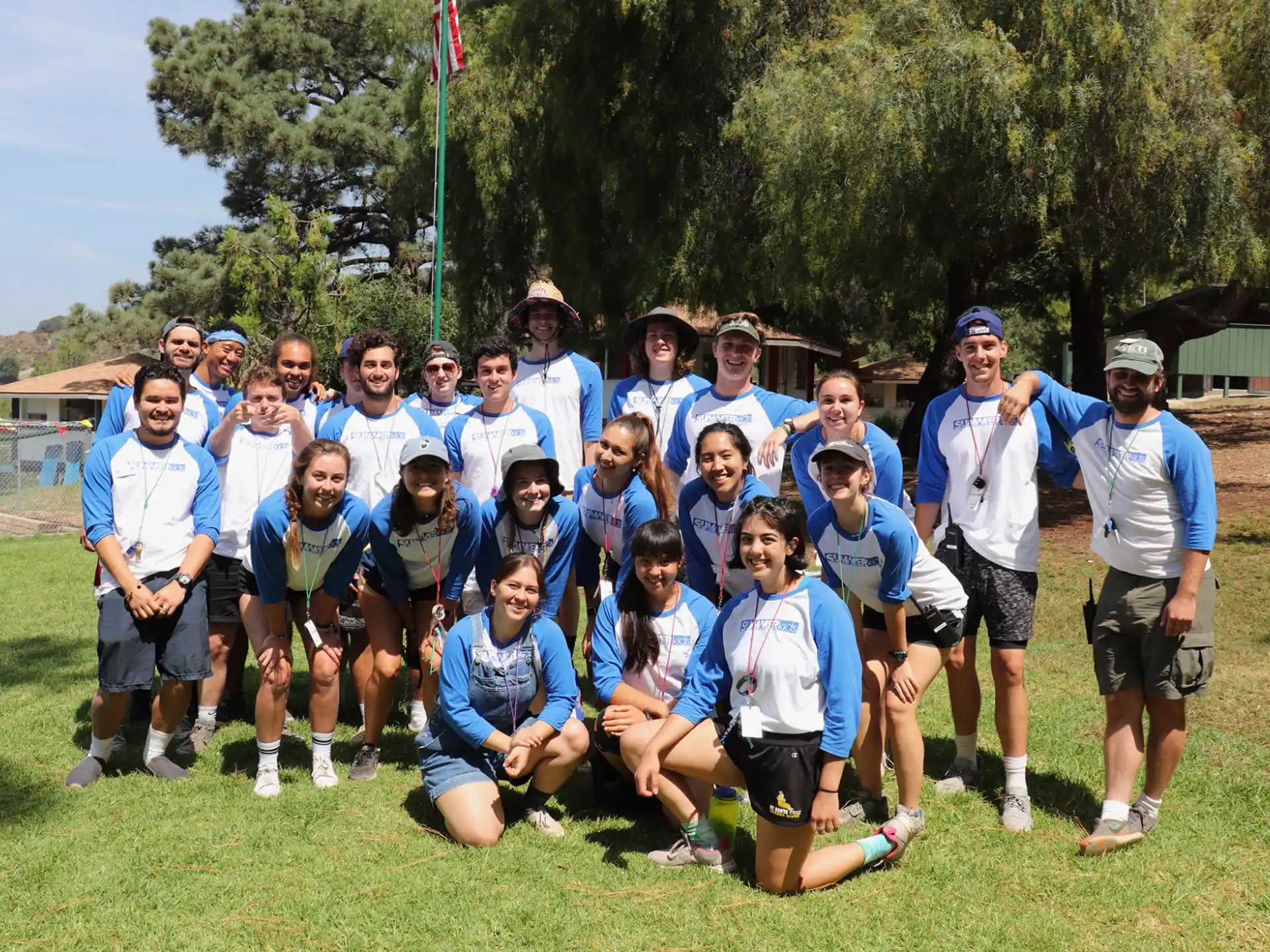 a group of people posing for a photo