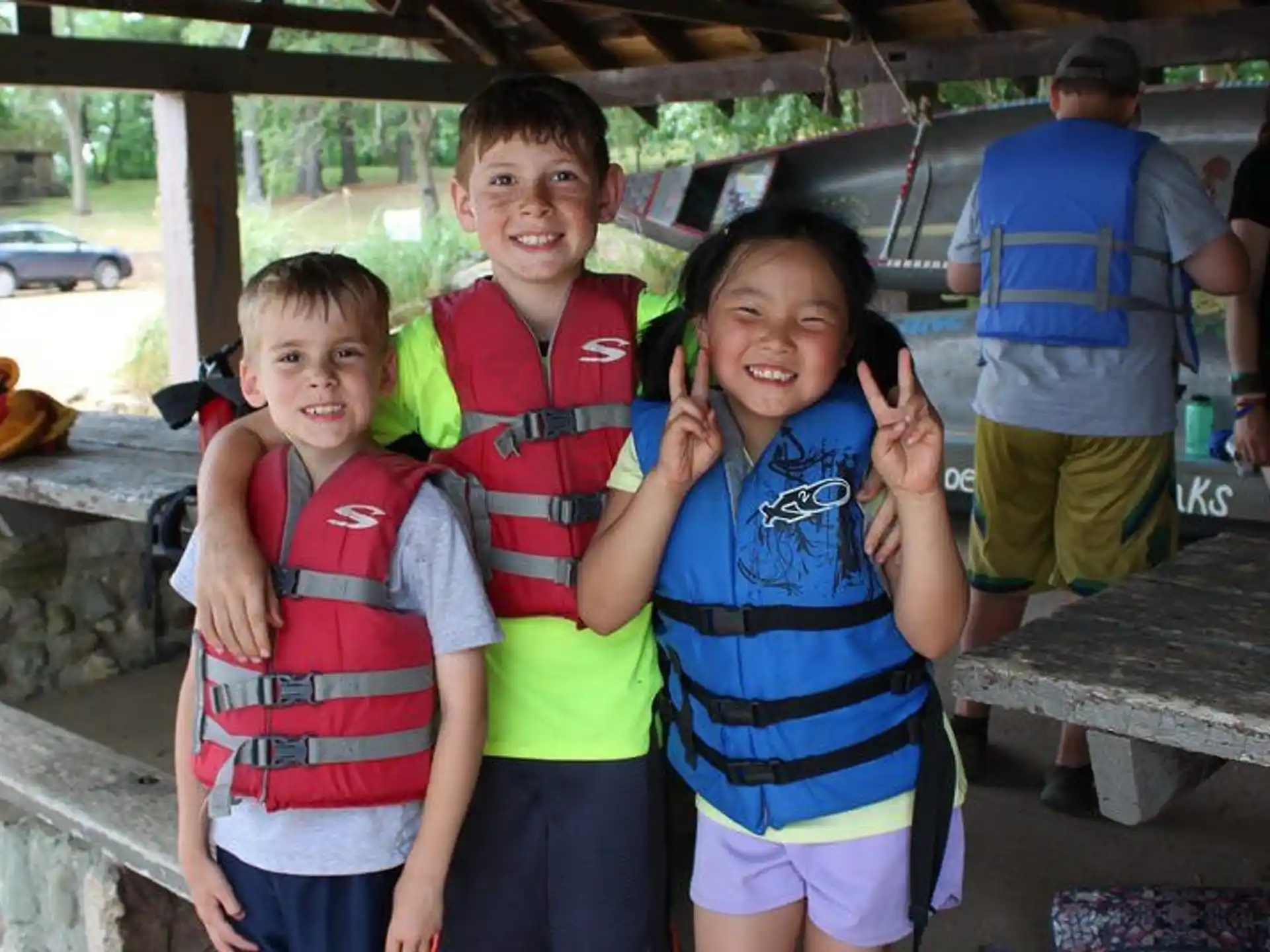 a group of children posing for a photo