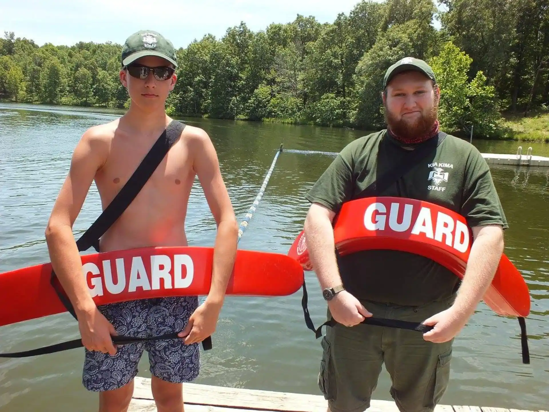 two men in a boat