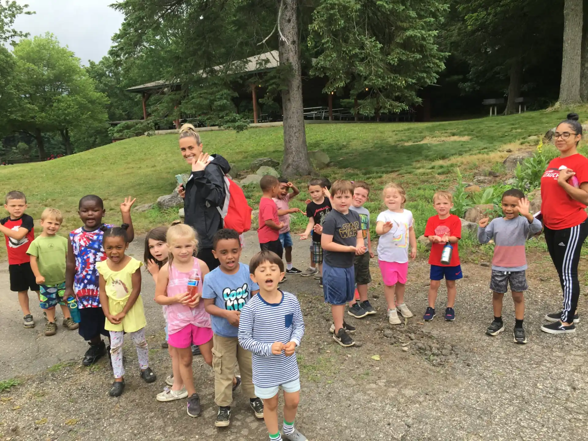 a group of children posing for a photo