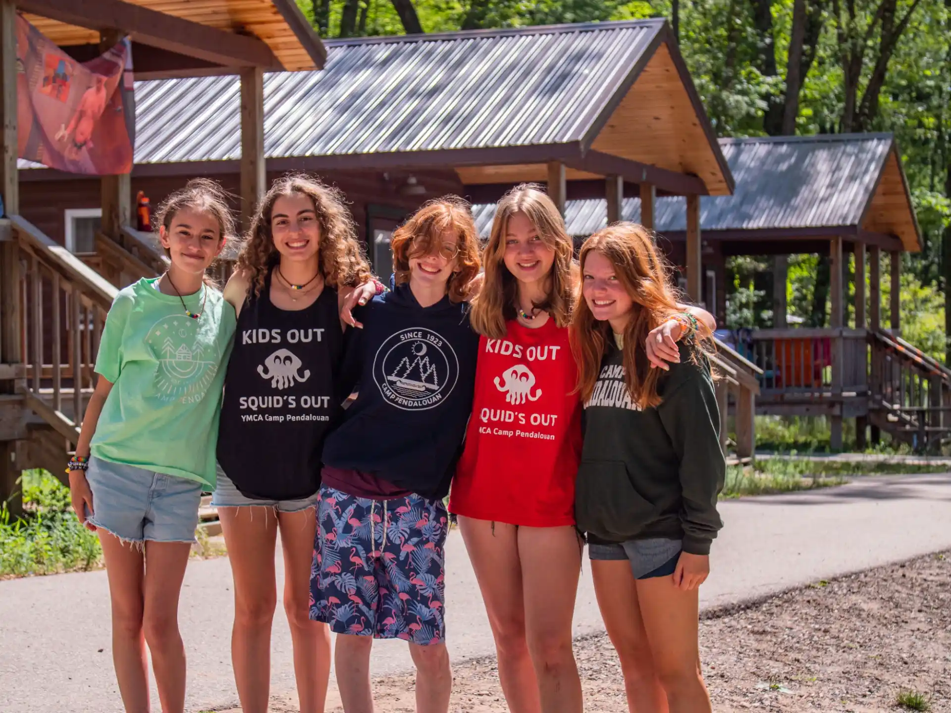 a group of people posing for a photo