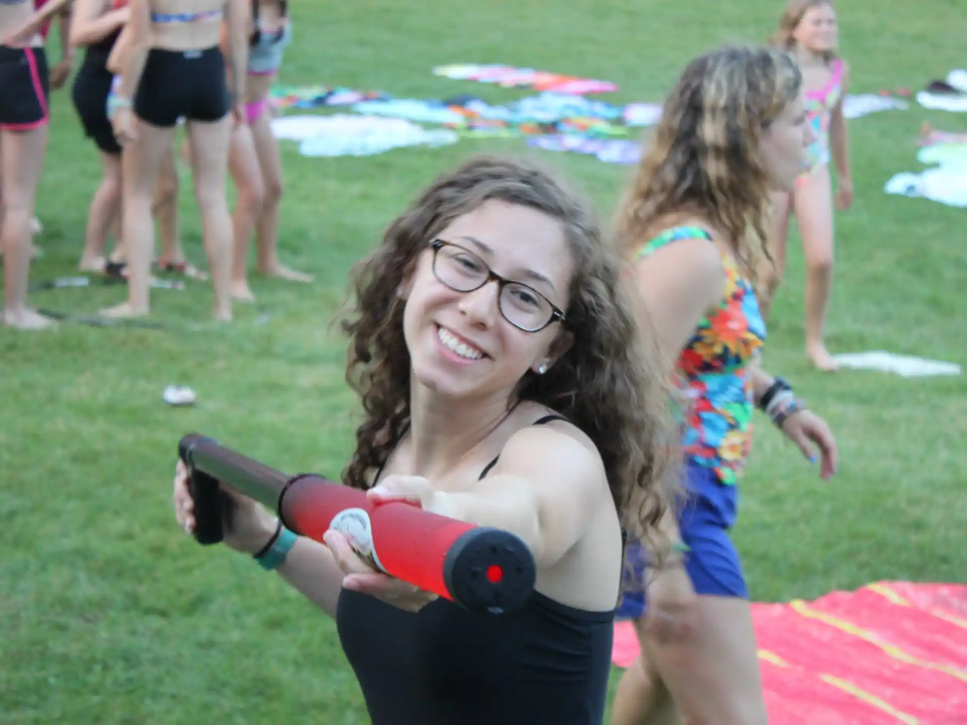 a person holding a toy