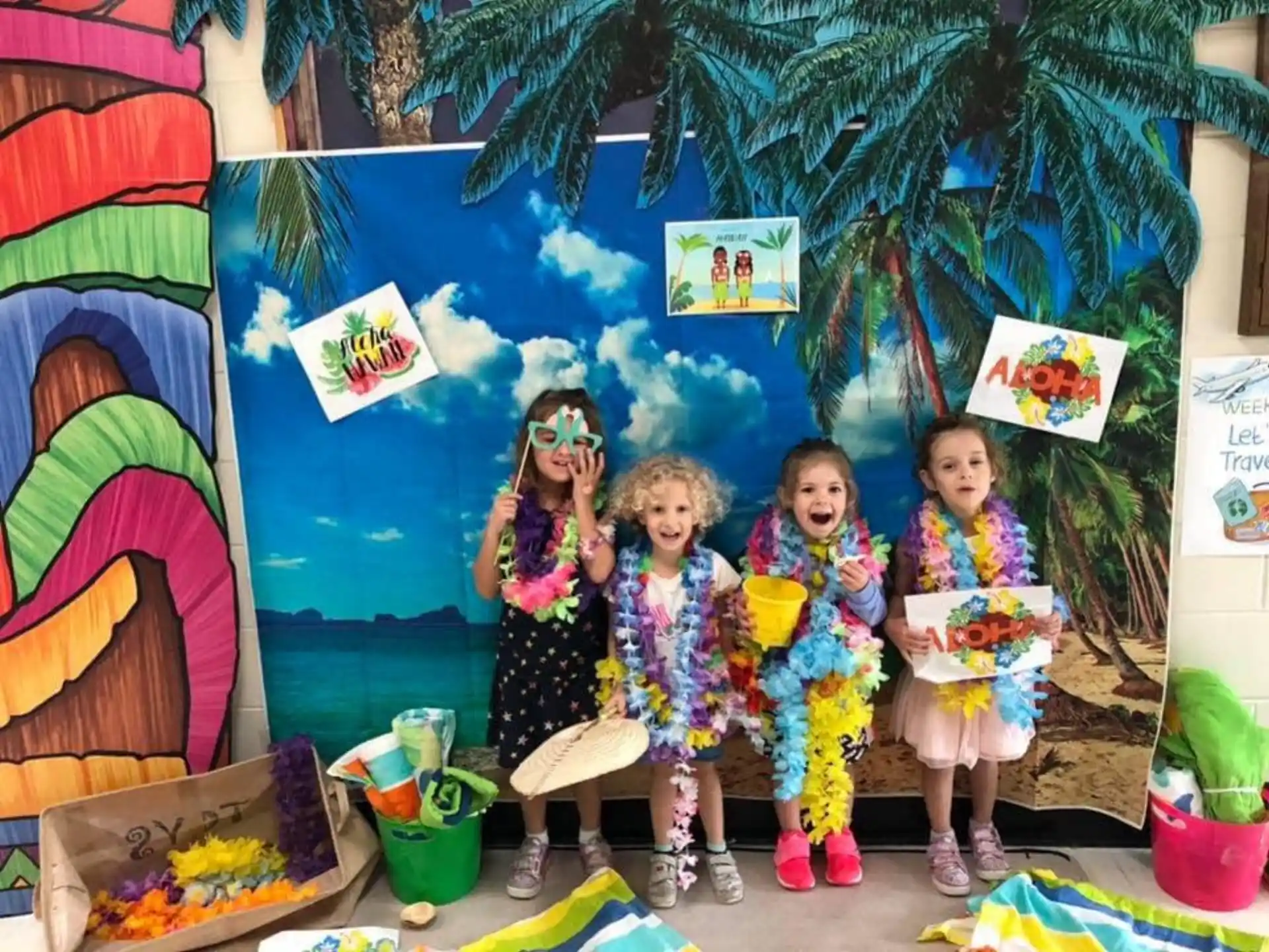 a group of children wearing clothing