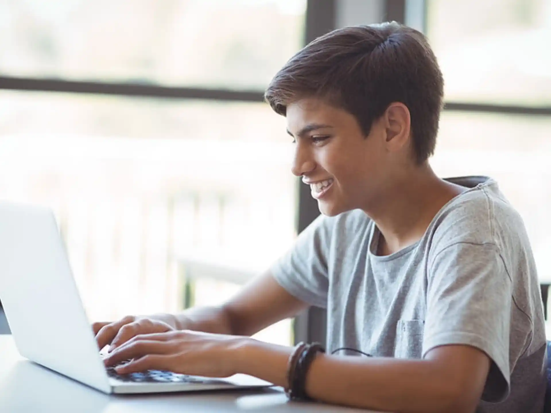 a person using a laptop