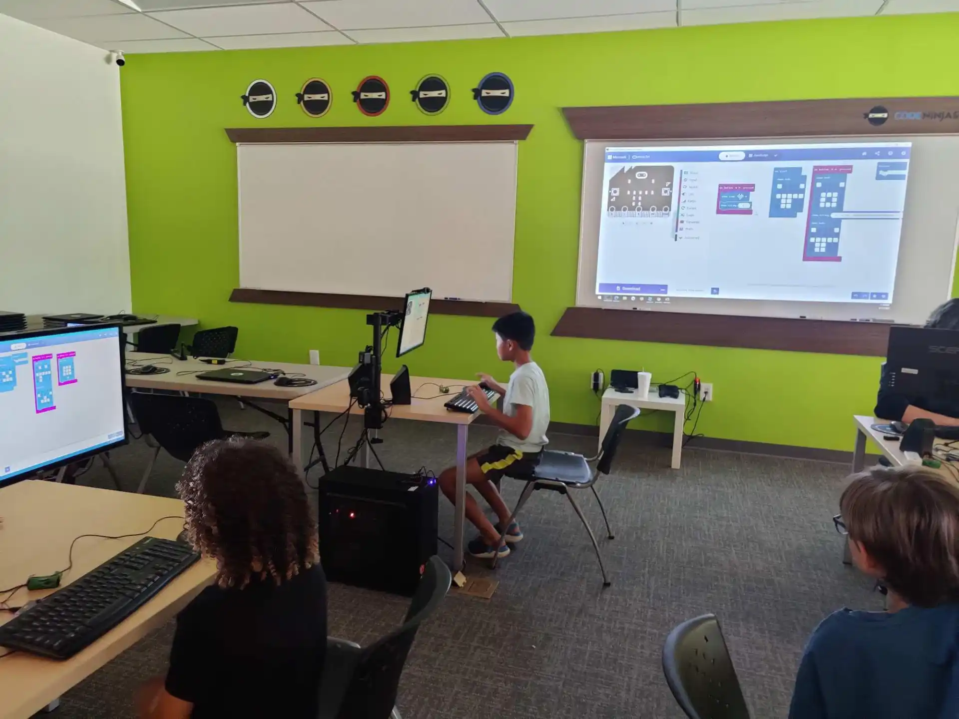 a person giving a presentation