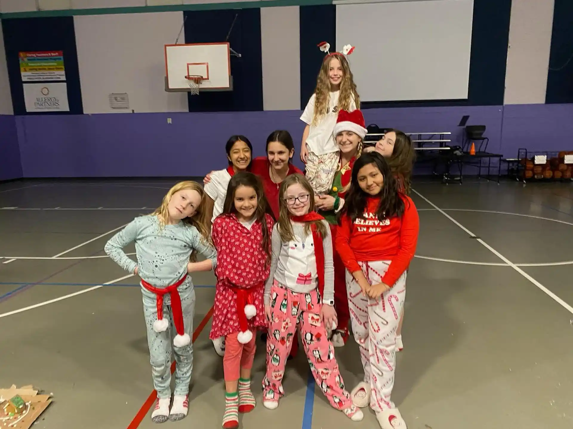 a group of girls in clothing