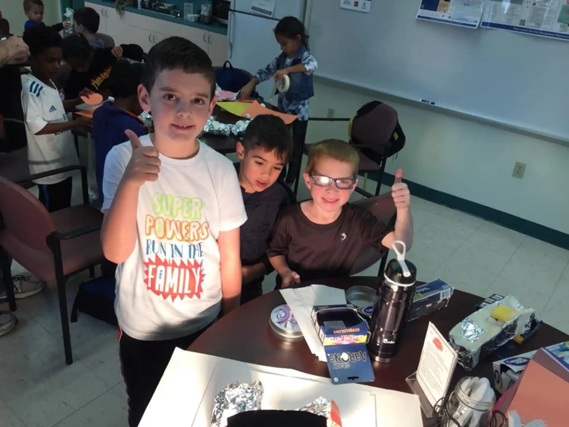 a group of boys posing for a picture
