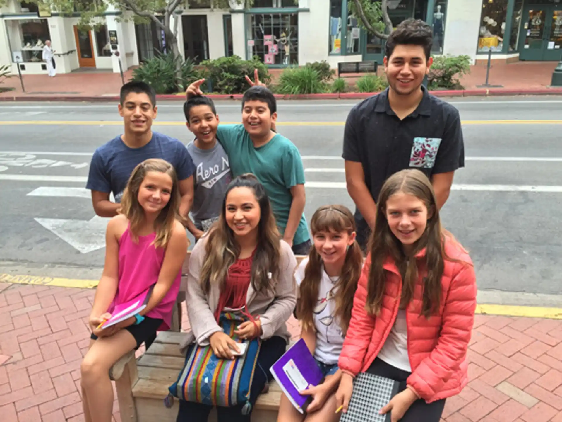 a group of people posing for a photo