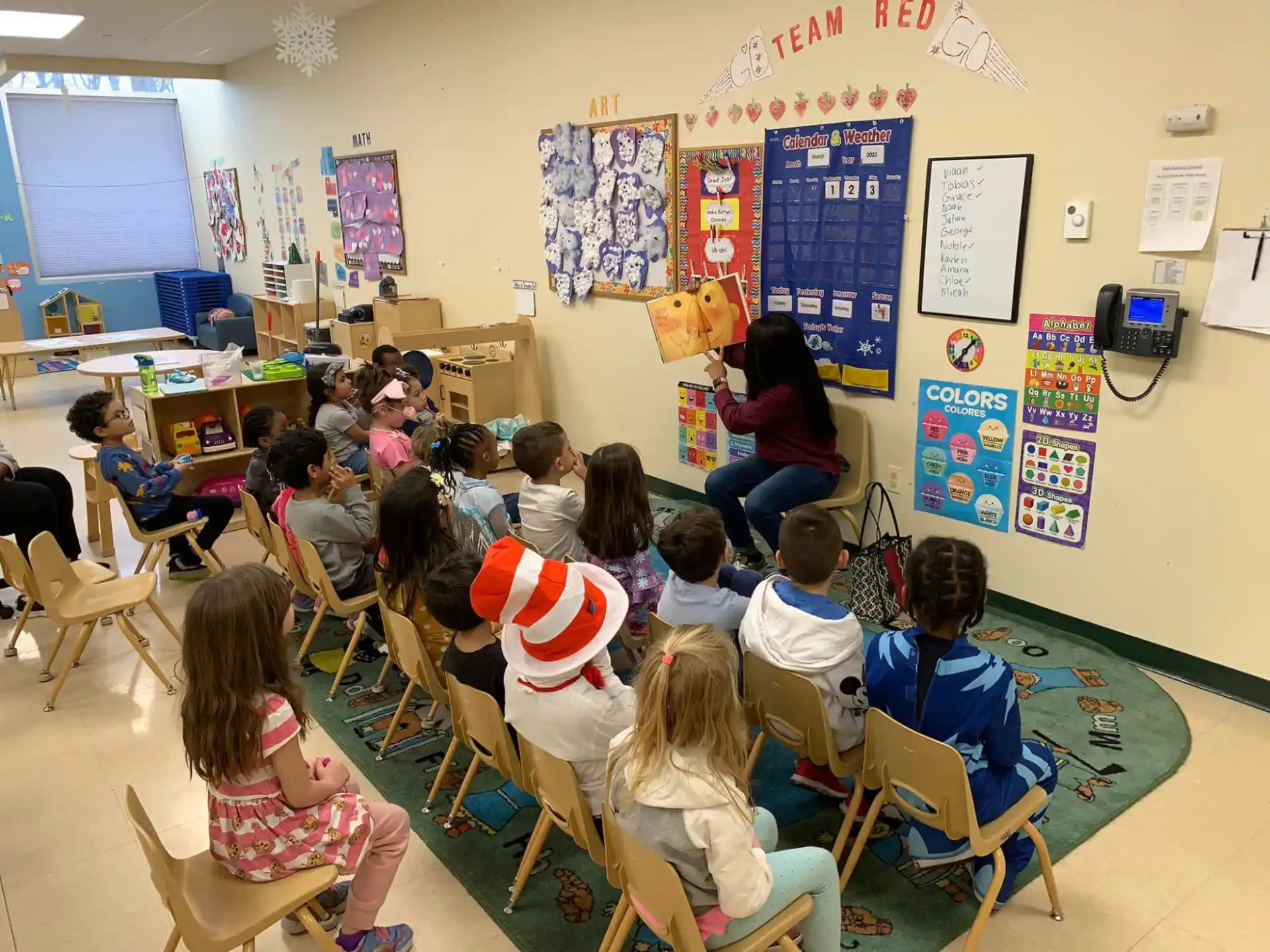 a person teaching a class