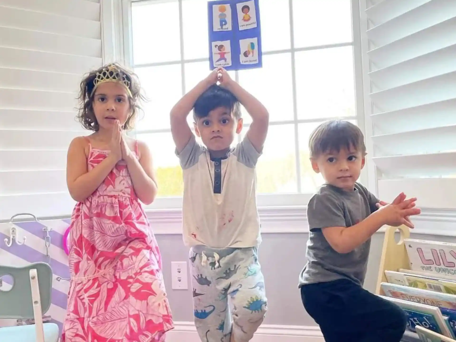 a group of children posing for a photo