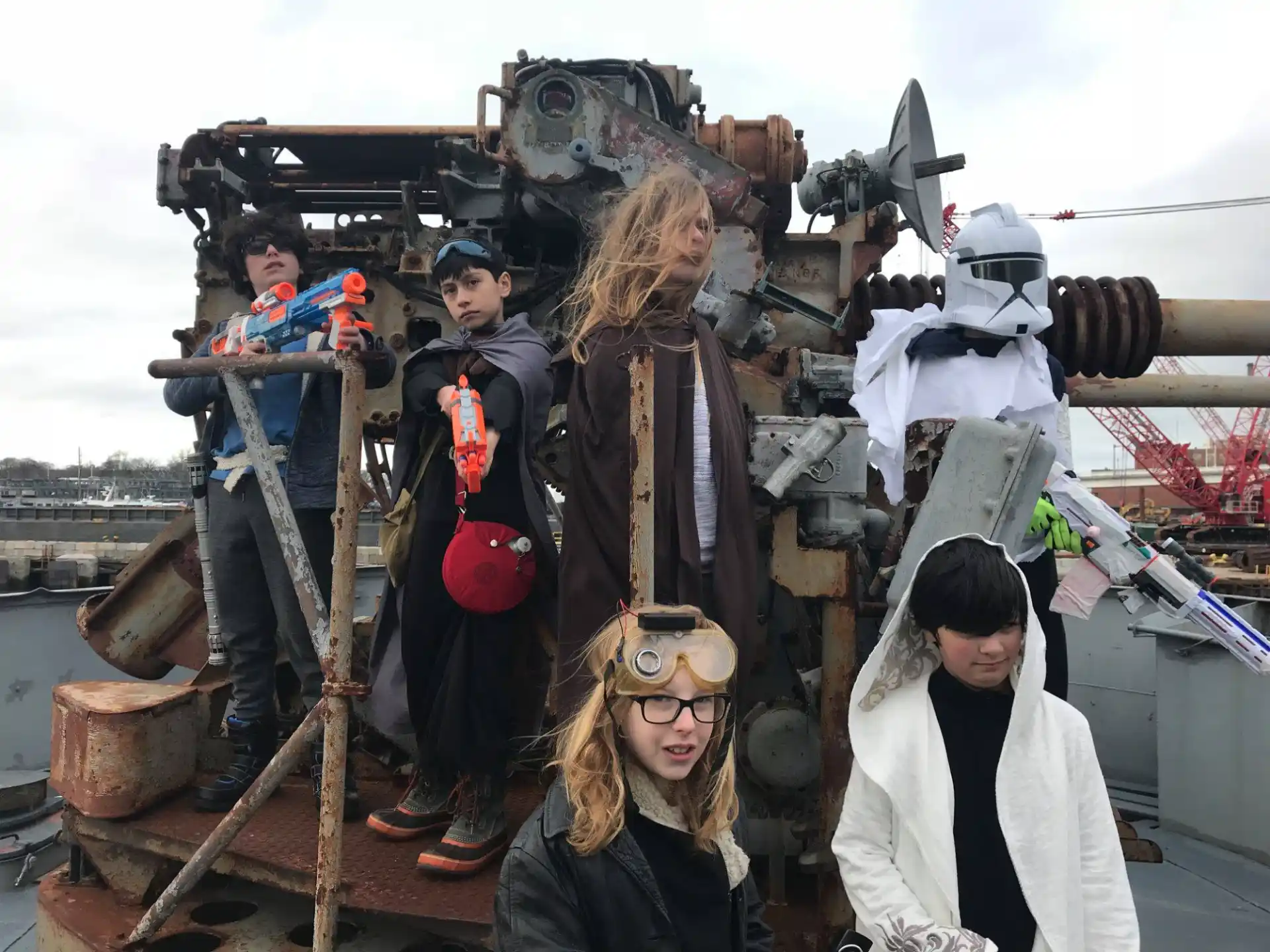 a group of people in clothing
