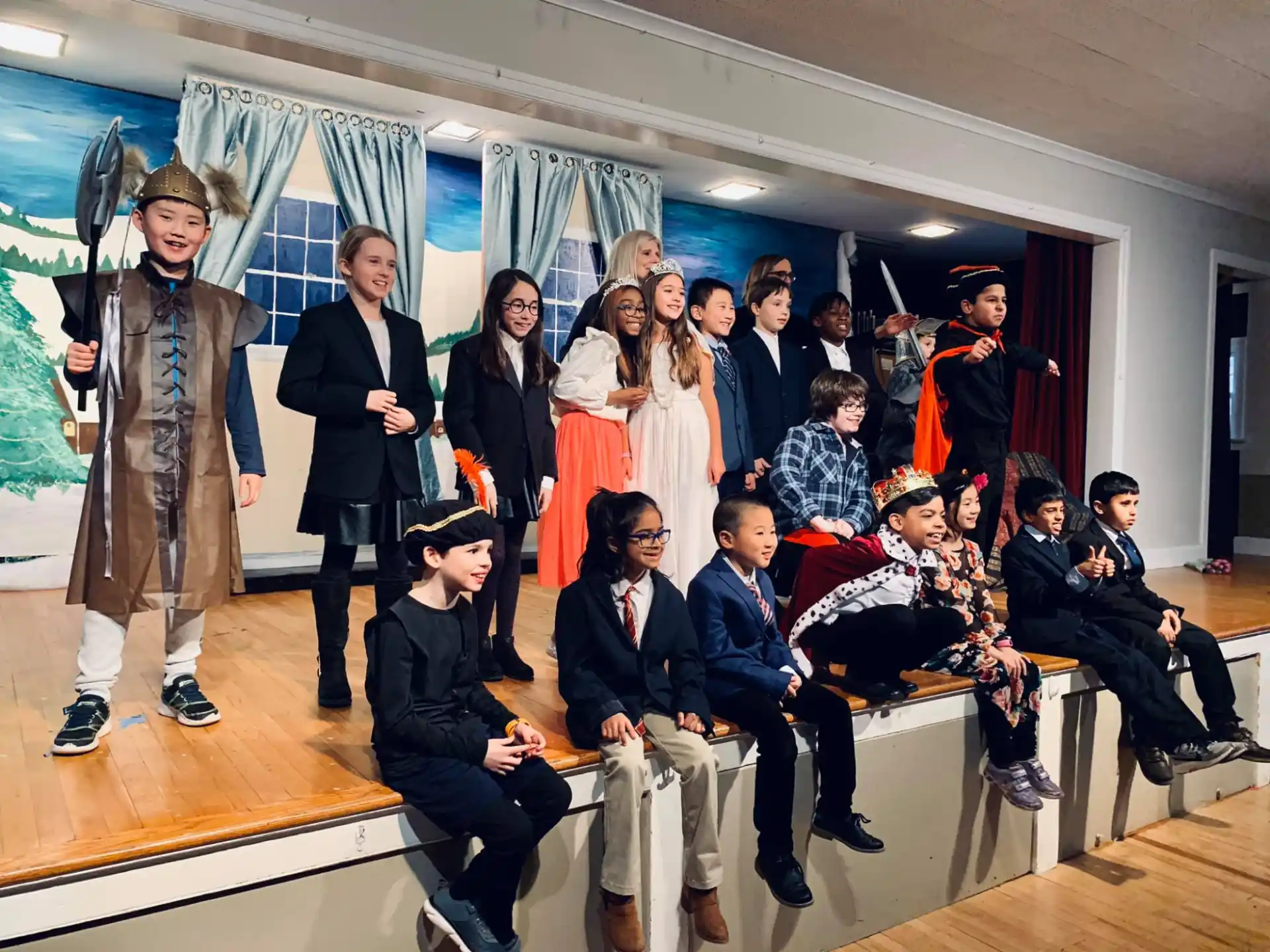 a group of people posing for a photo