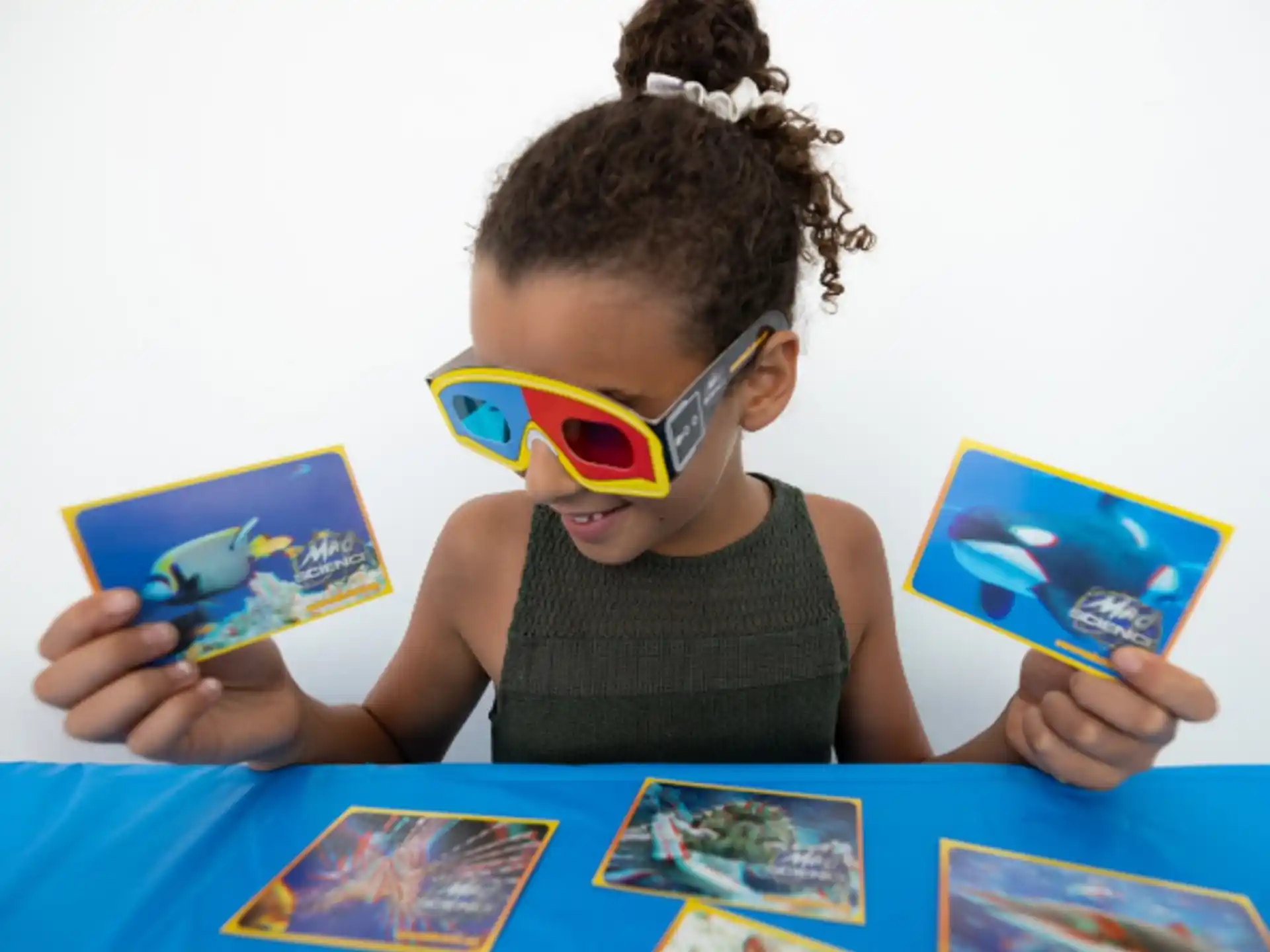 a child wearing glasses