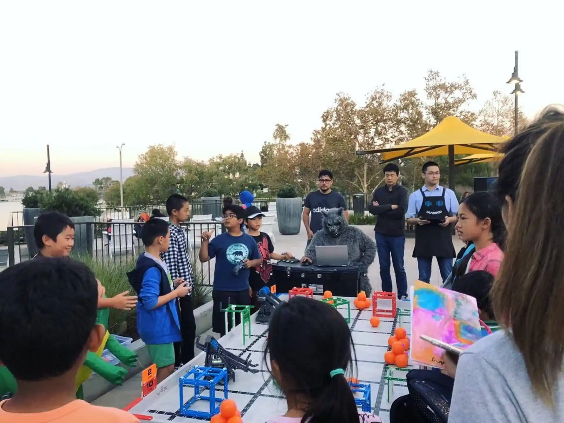a group of people playing instruments