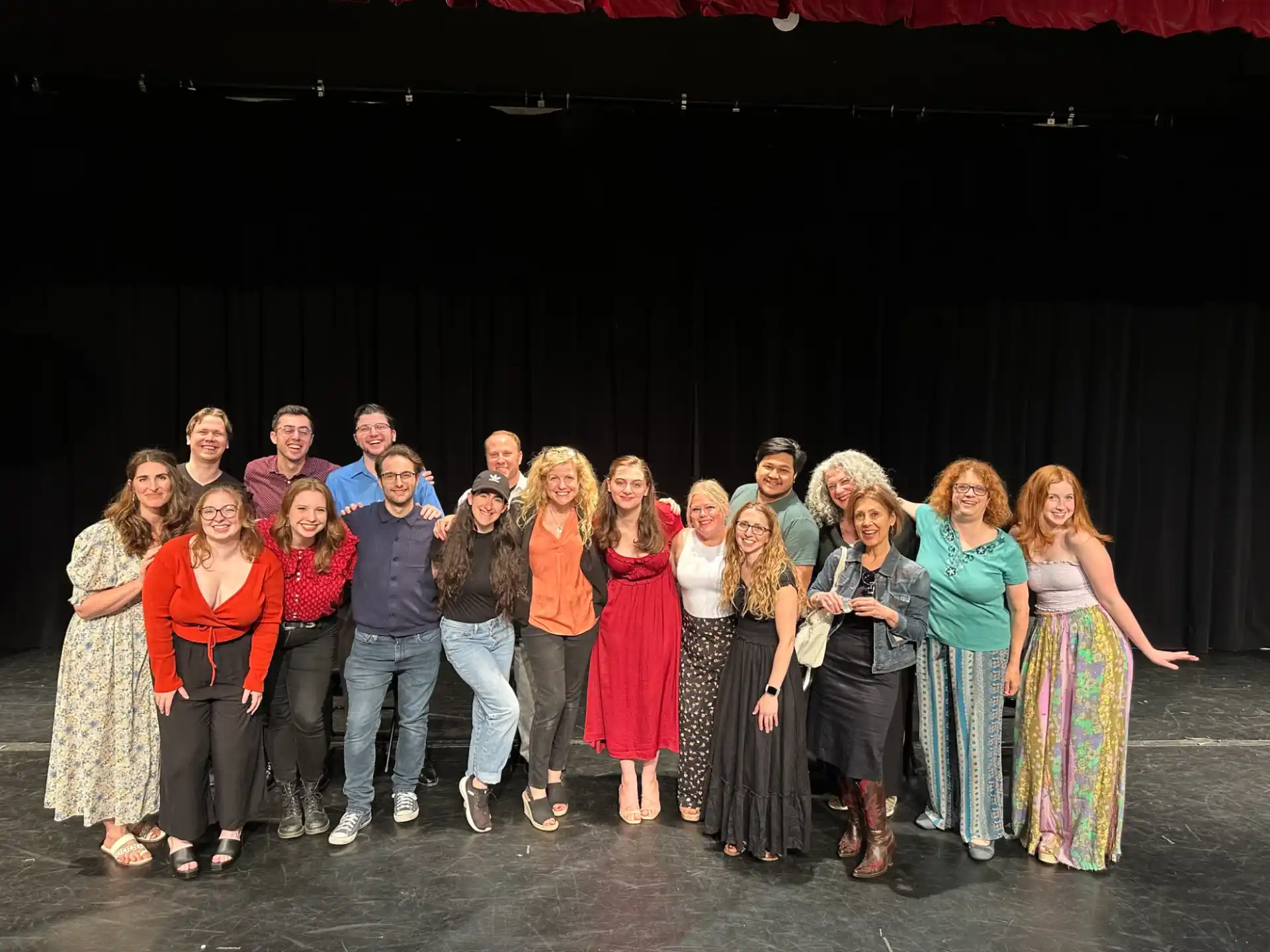 a group of people posing for a photo