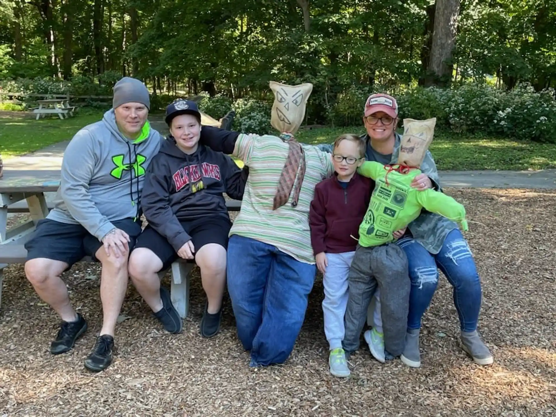 a group of people posing for a photo