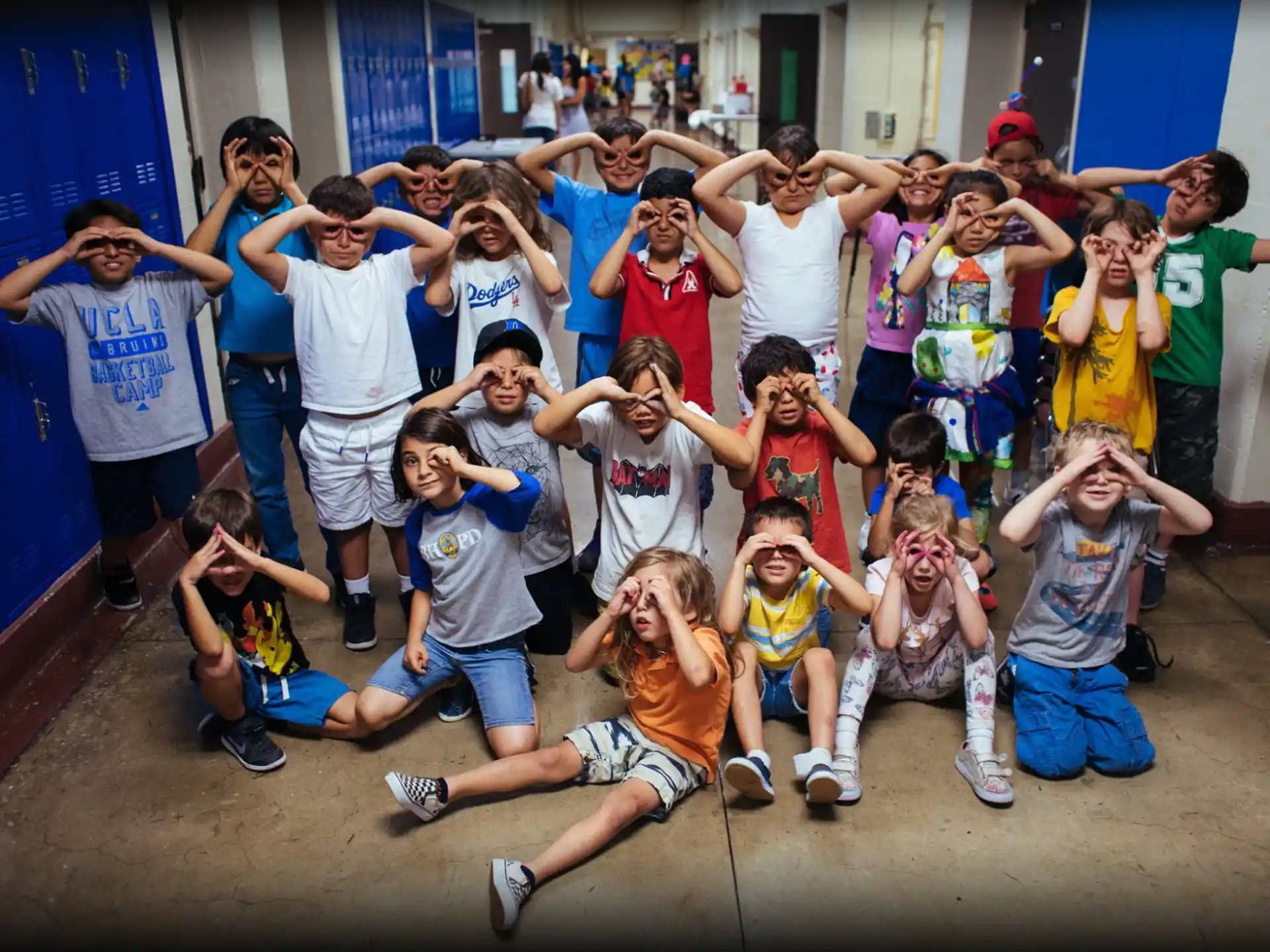 a group of people posing for a photo