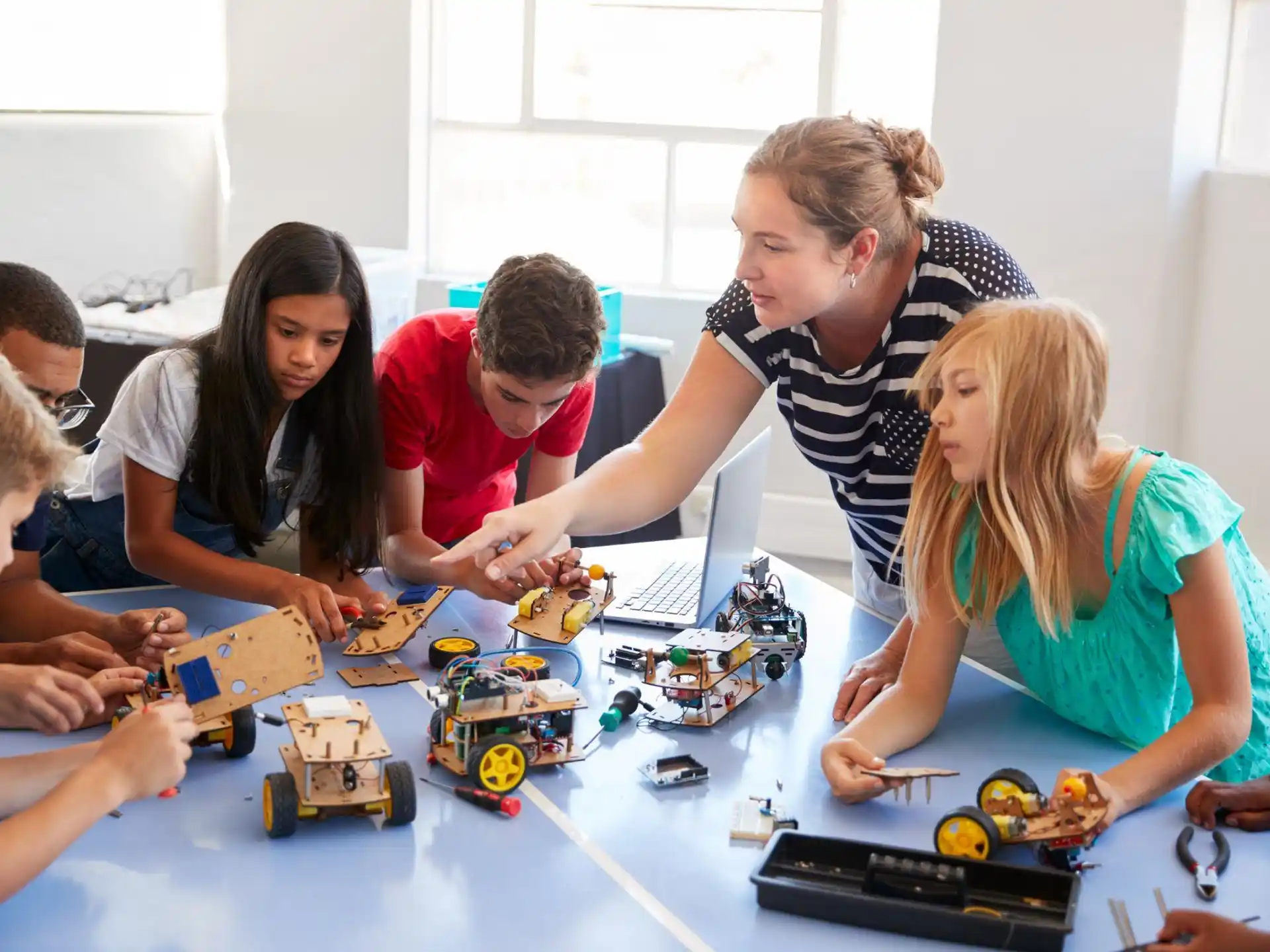 a group of people playing a board game