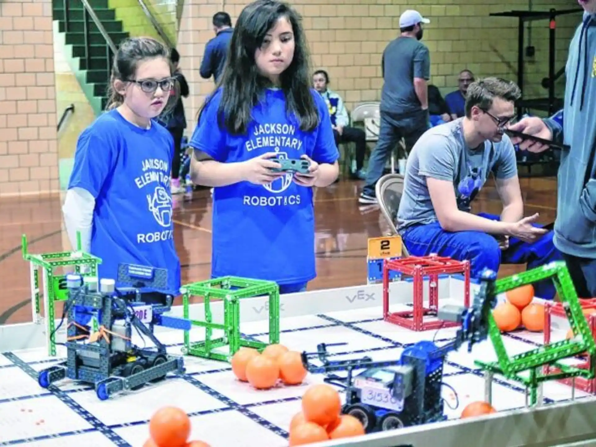 a group of people in a garden
