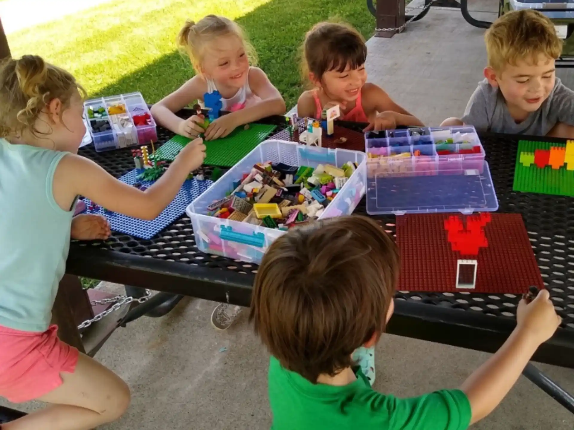 children playing with toys