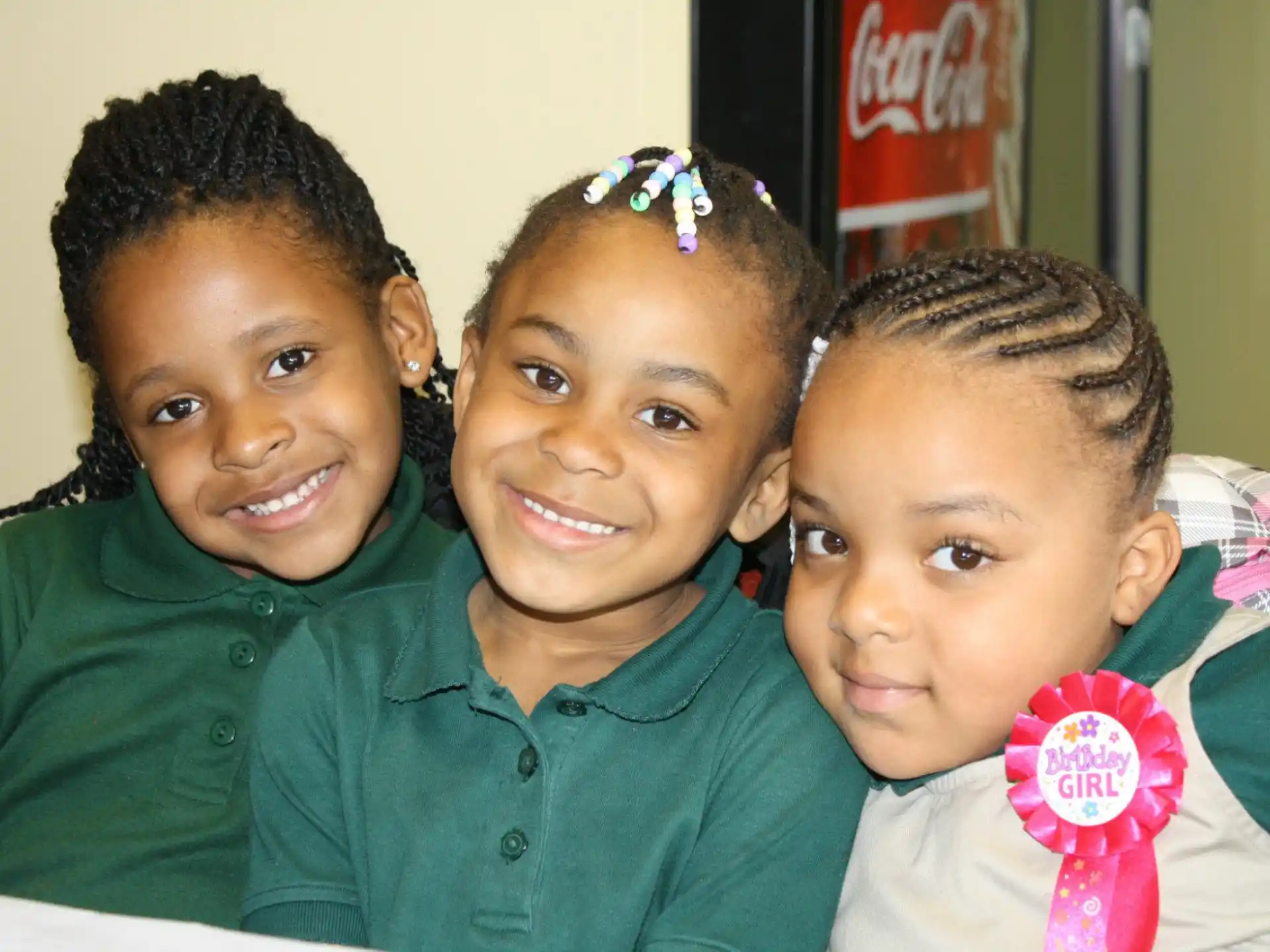 a group of children posing for a photo