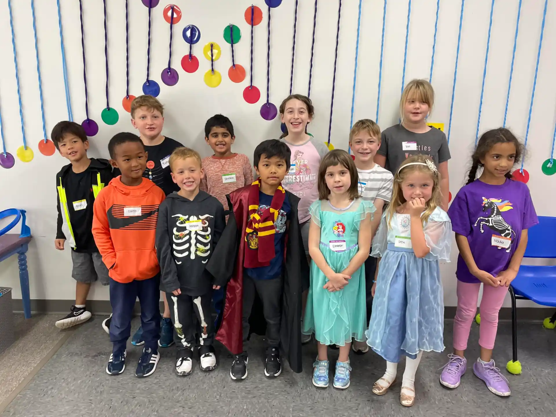 a group of children posing for a photo