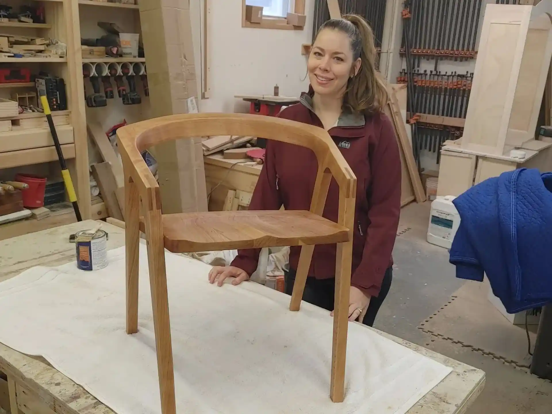 a person sitting at a table