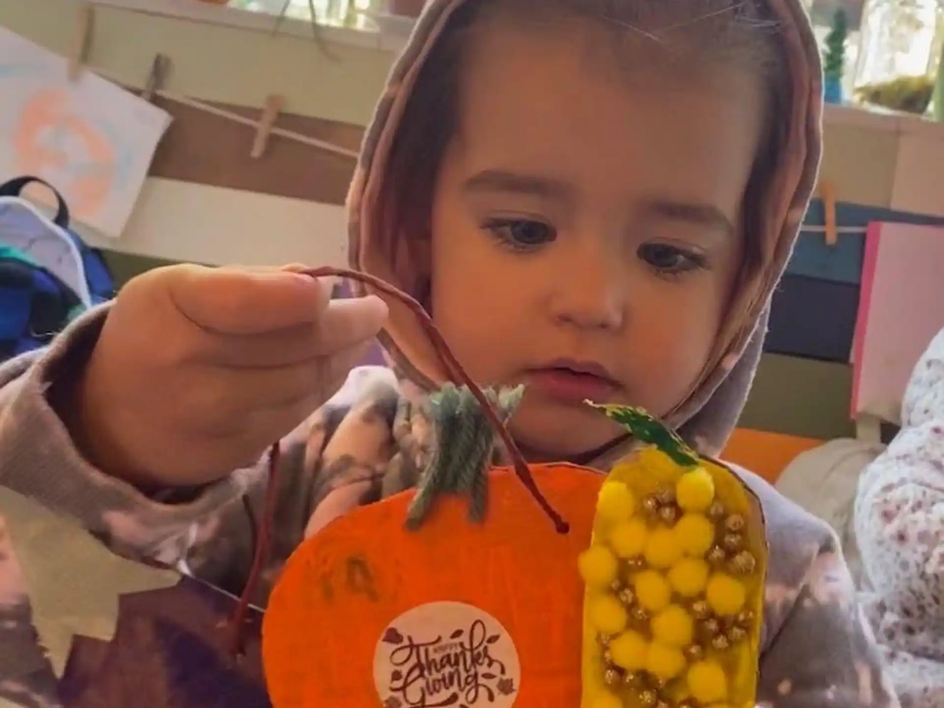 a child eating a fruit