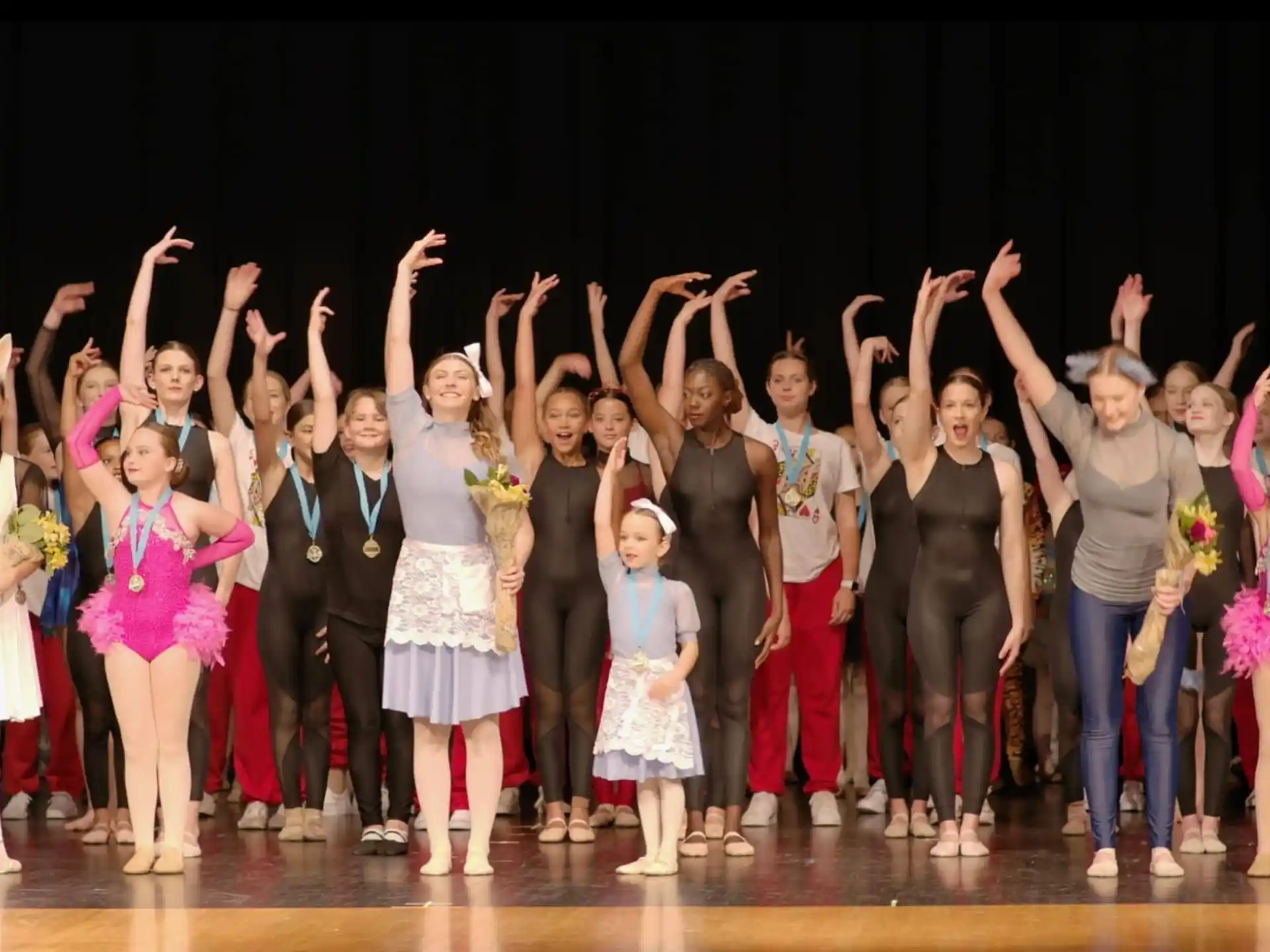 a group of people on a stage