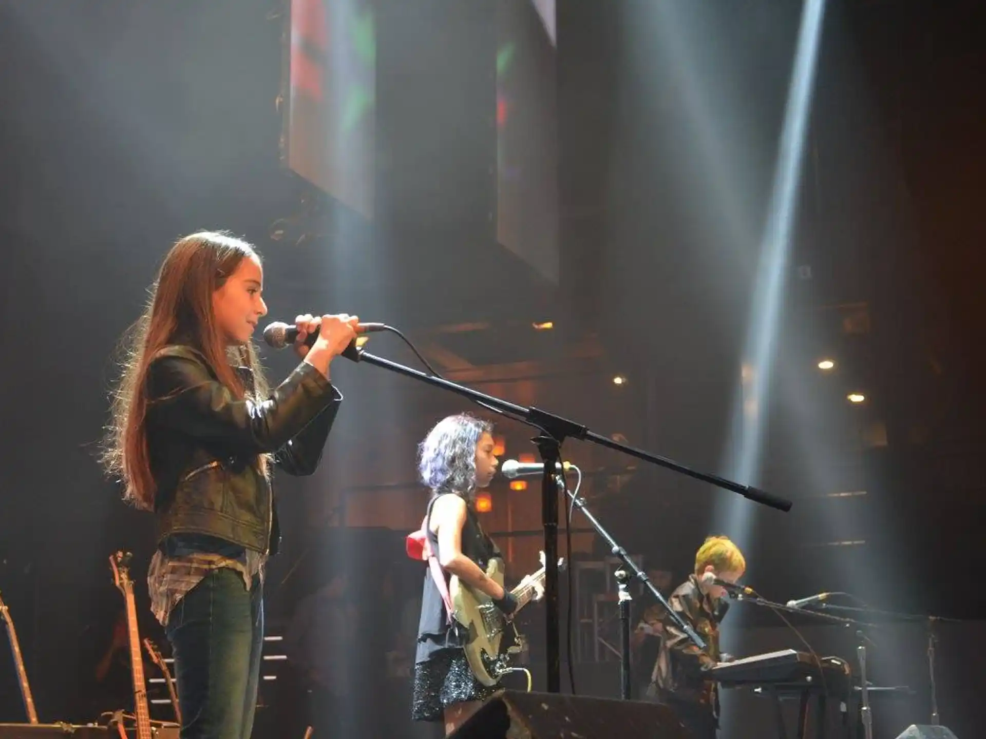 a group of people on a stage