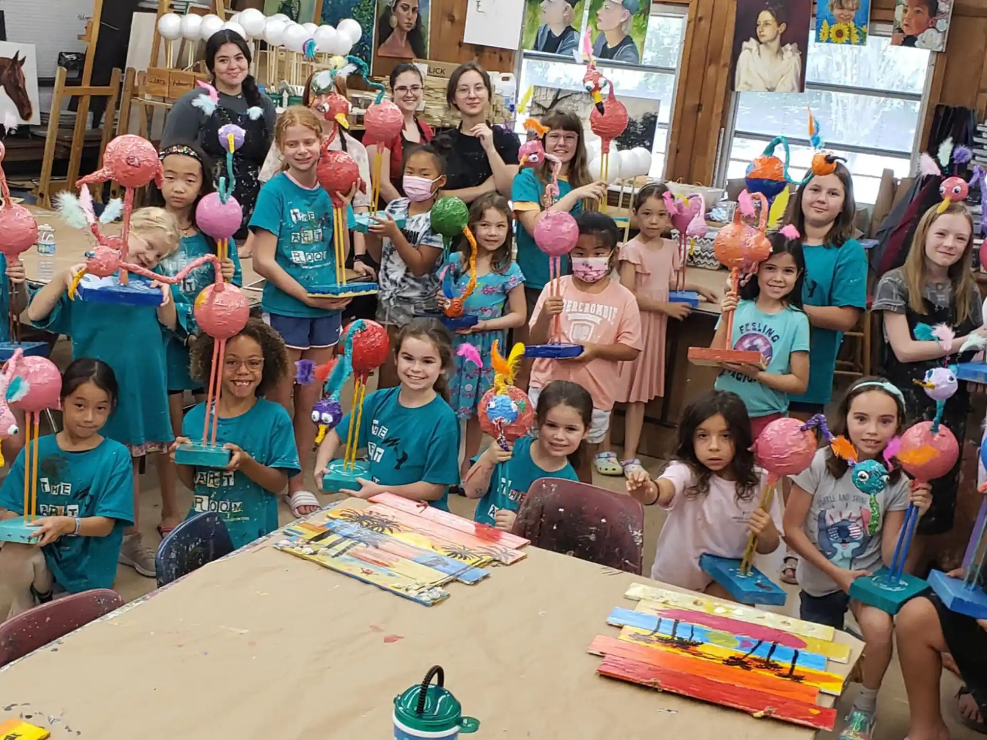 a group of children posing for a photo