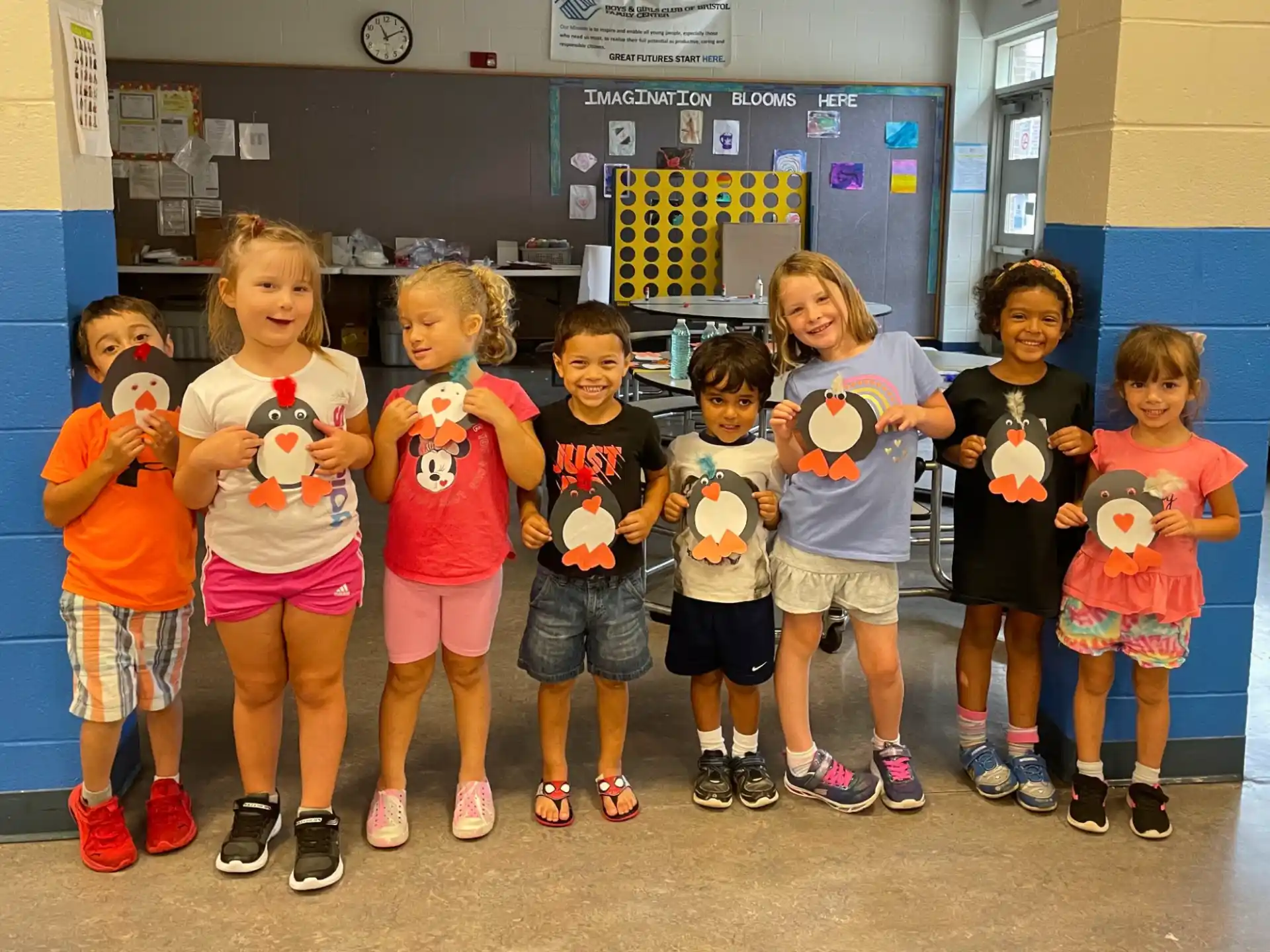 a group of children posing for a photo